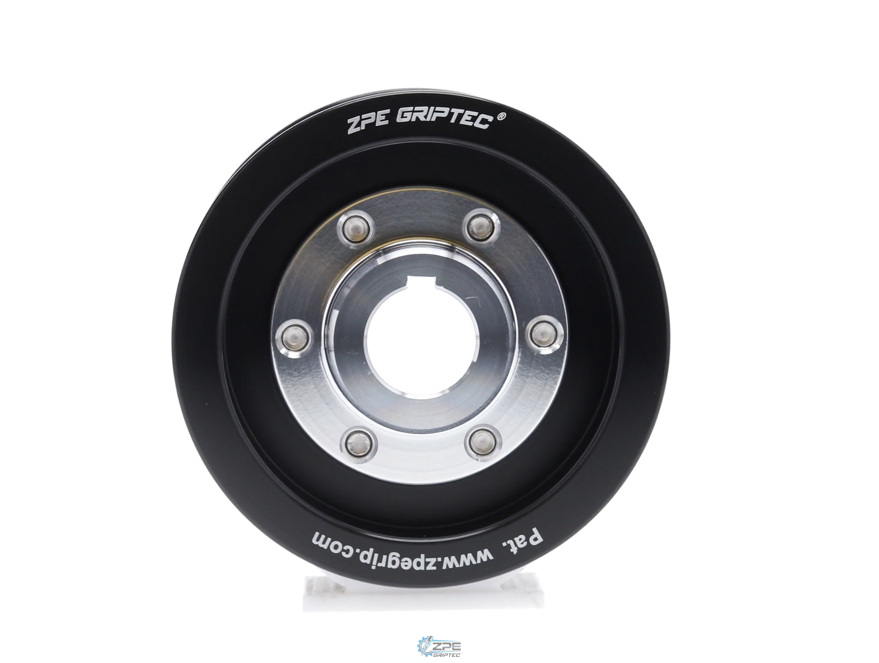 3.33" 8 Rib ZPE GripTec® 2pc Vortech YSi/JT/V3 L3 Black Pulley & Hub Kit