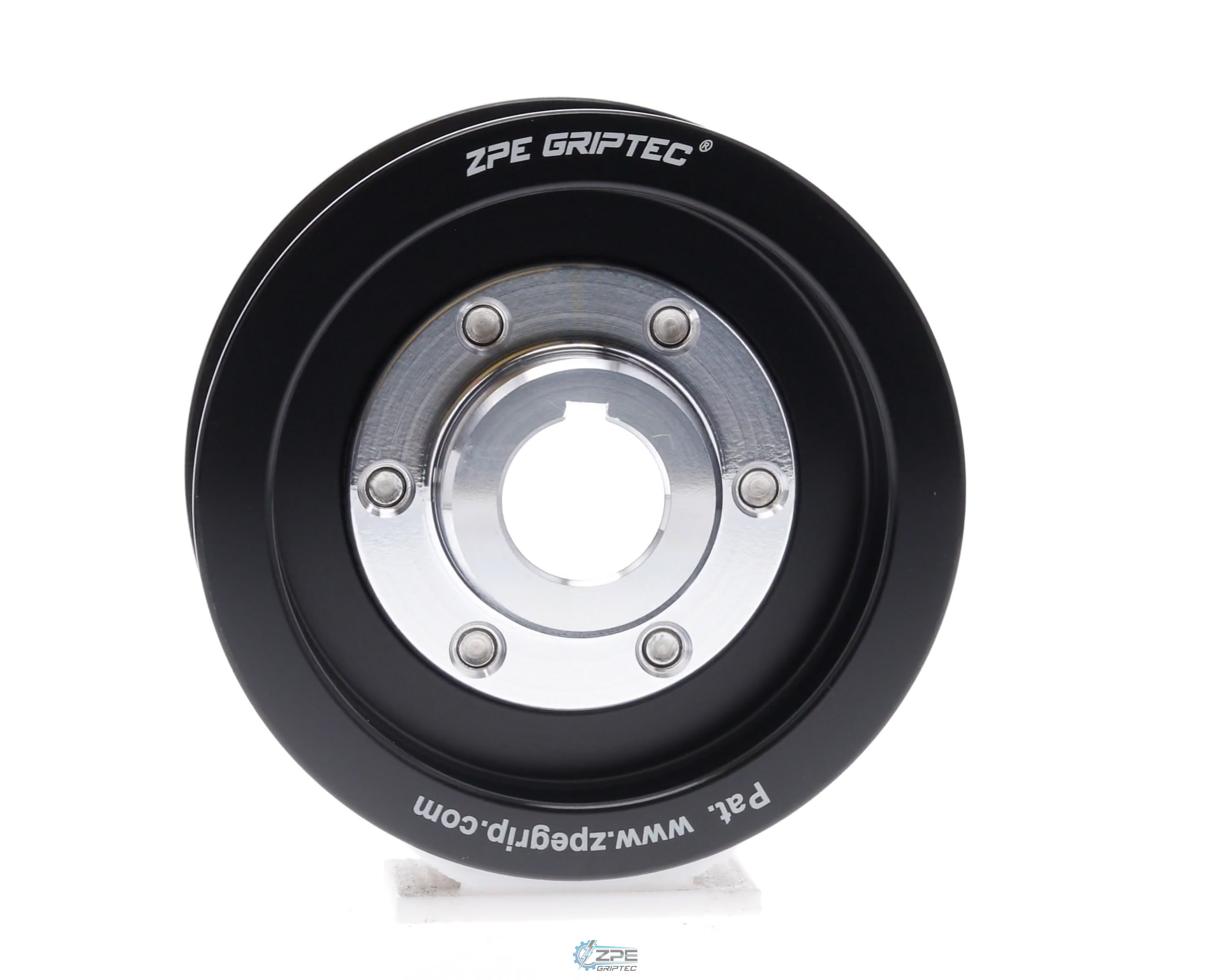 3.45" 6 Rib ZPE GripTec® 2pc Vortech YSi/JT/V3 L3 Black Pulley & Hub Kit