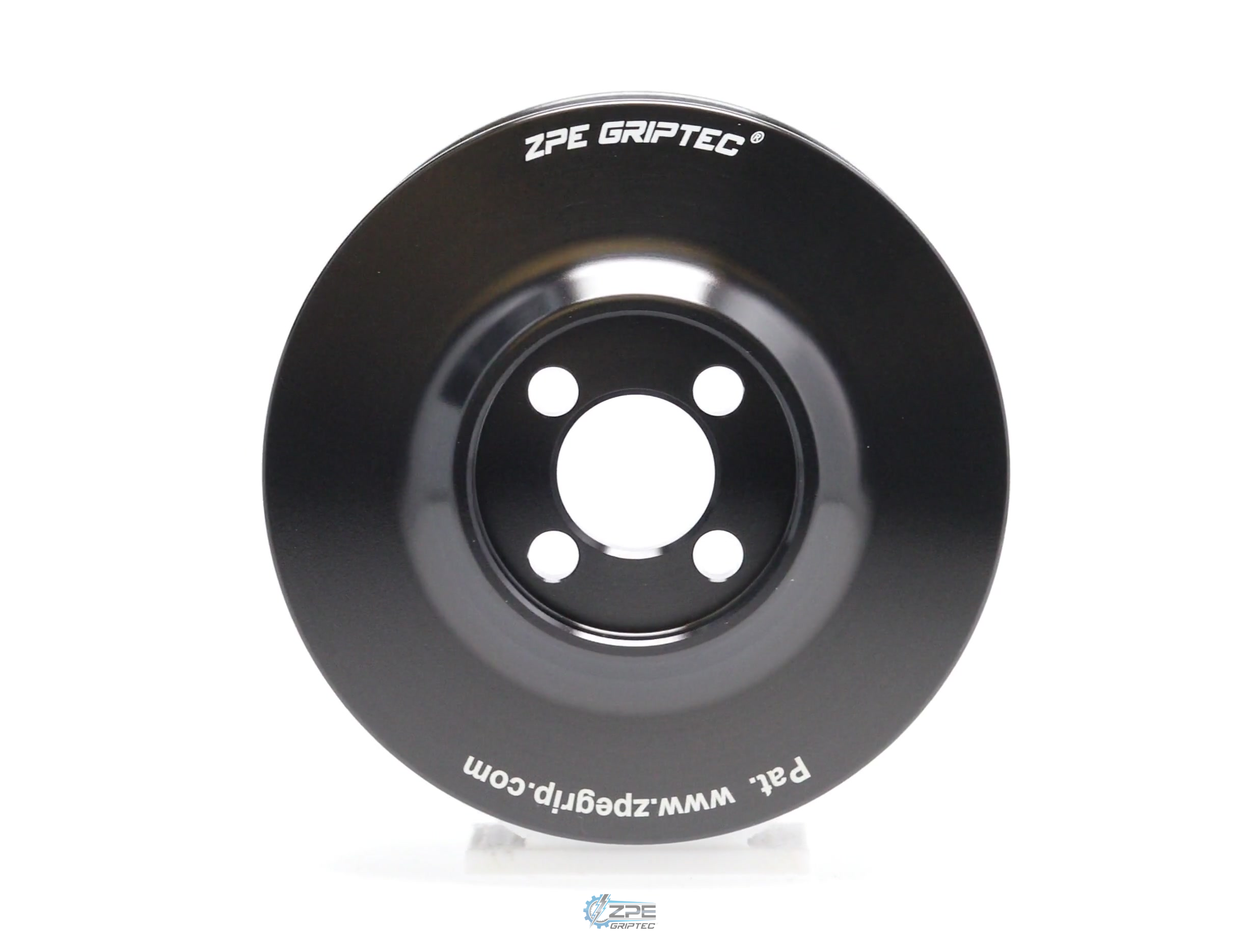 3.50" 10 Rib ZPE GripTec® Whipple Standard L3 Black Pulley