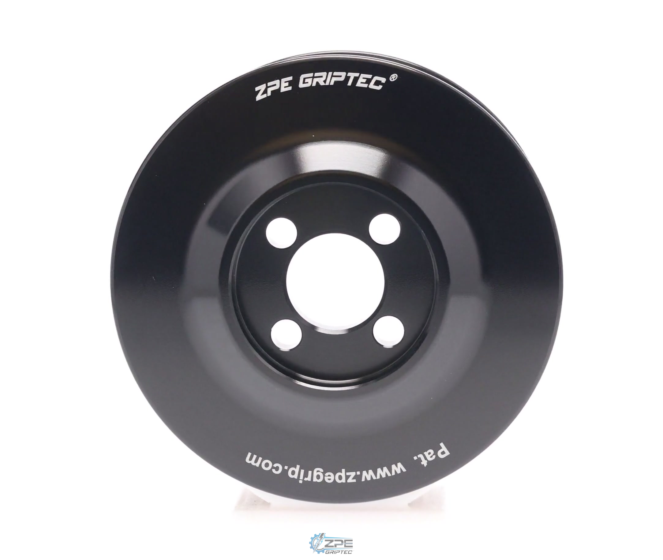 3.375" 6 Rib ZPE GripTec® Whipple Standard L3 Black Pulley