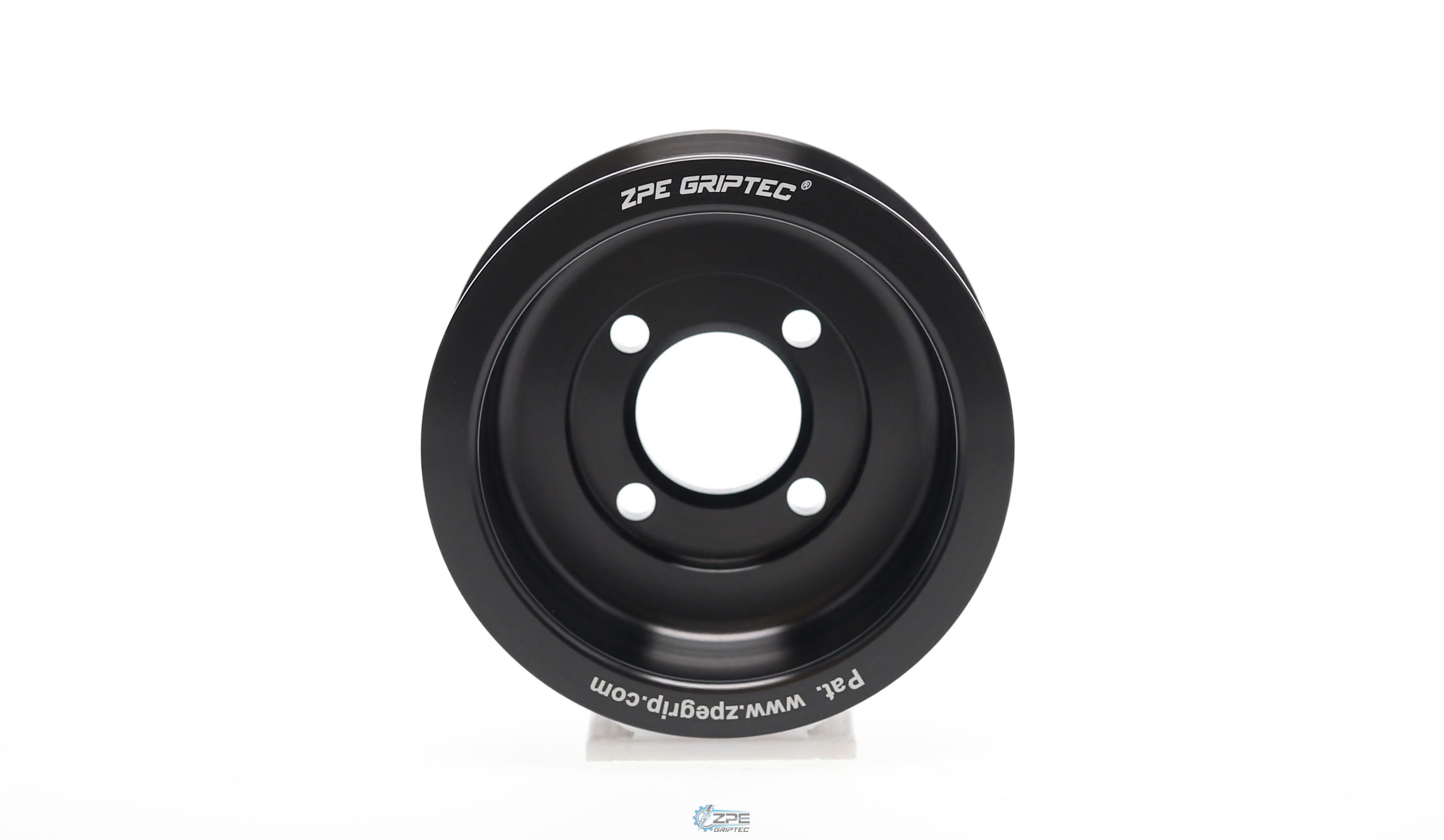 90mm 8 Rib ZPE GripTec® 2pc Magnuson Heartbeat TVS L3 Black Pulley Only