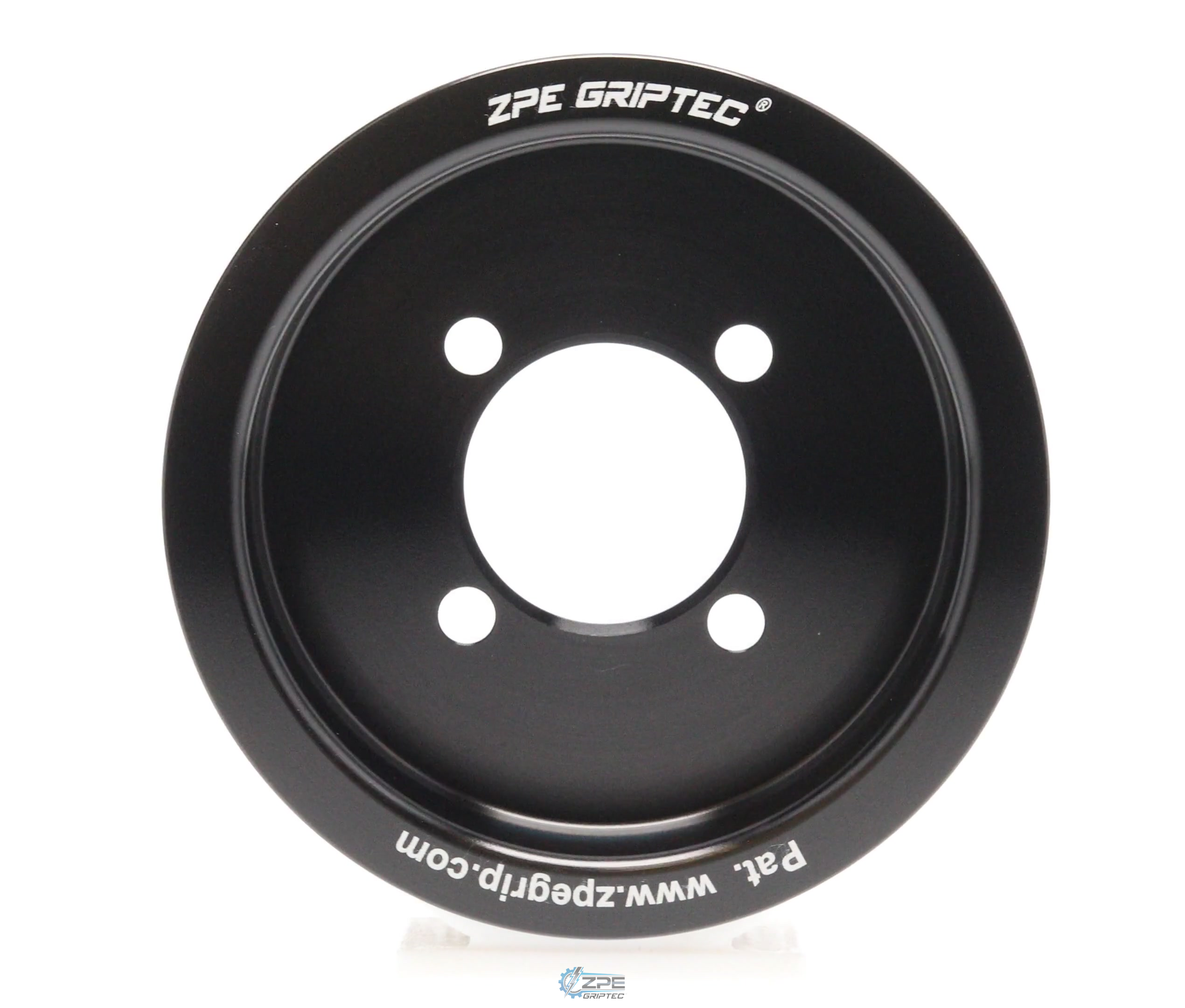 3.50" 8 Rib ZPE GripTec® 2pc Edelbrock TVS L3 Black Pulley Only