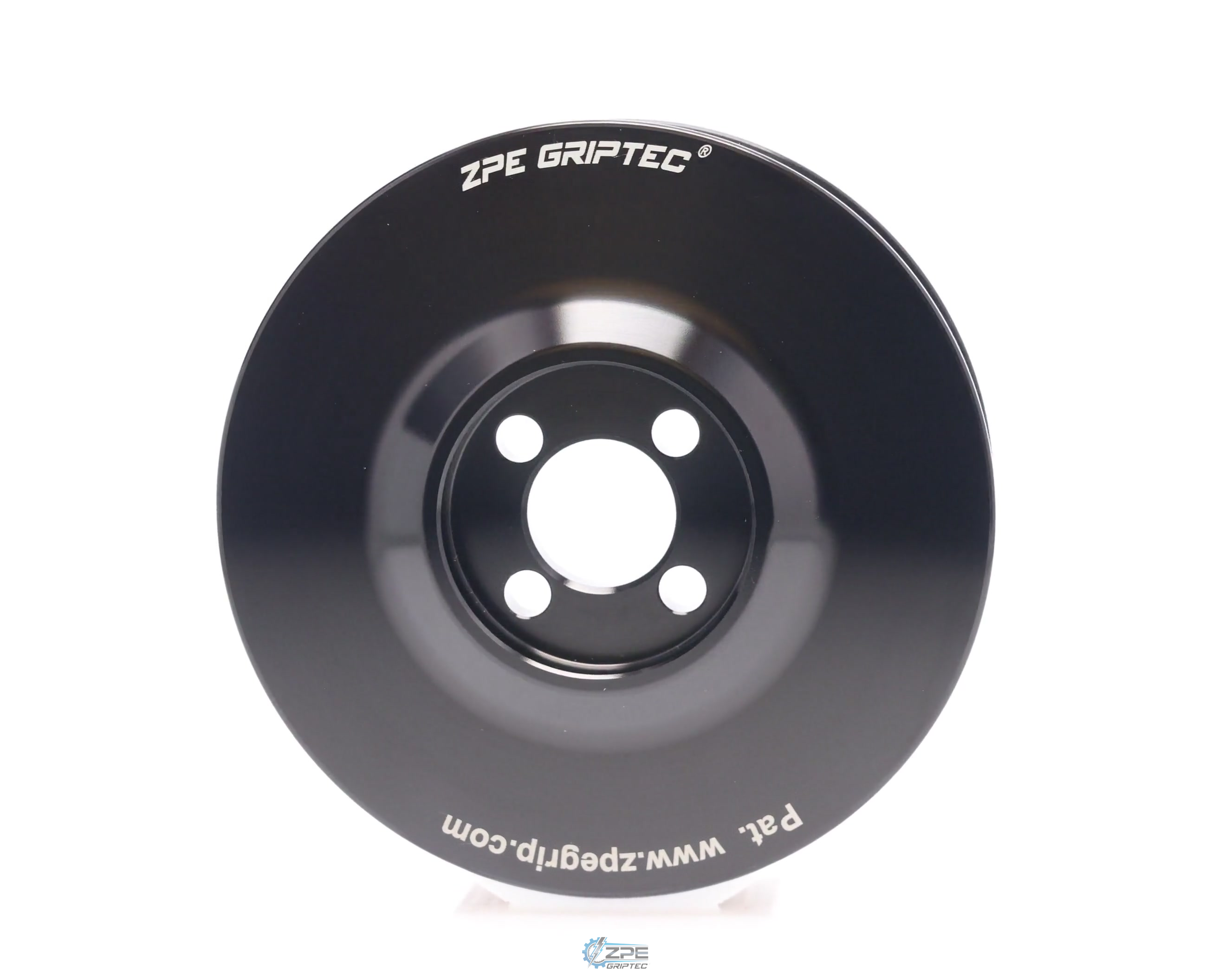 3.875" 6 Rib ZPE GripTec® Whipple Standard L3 Black Pulley