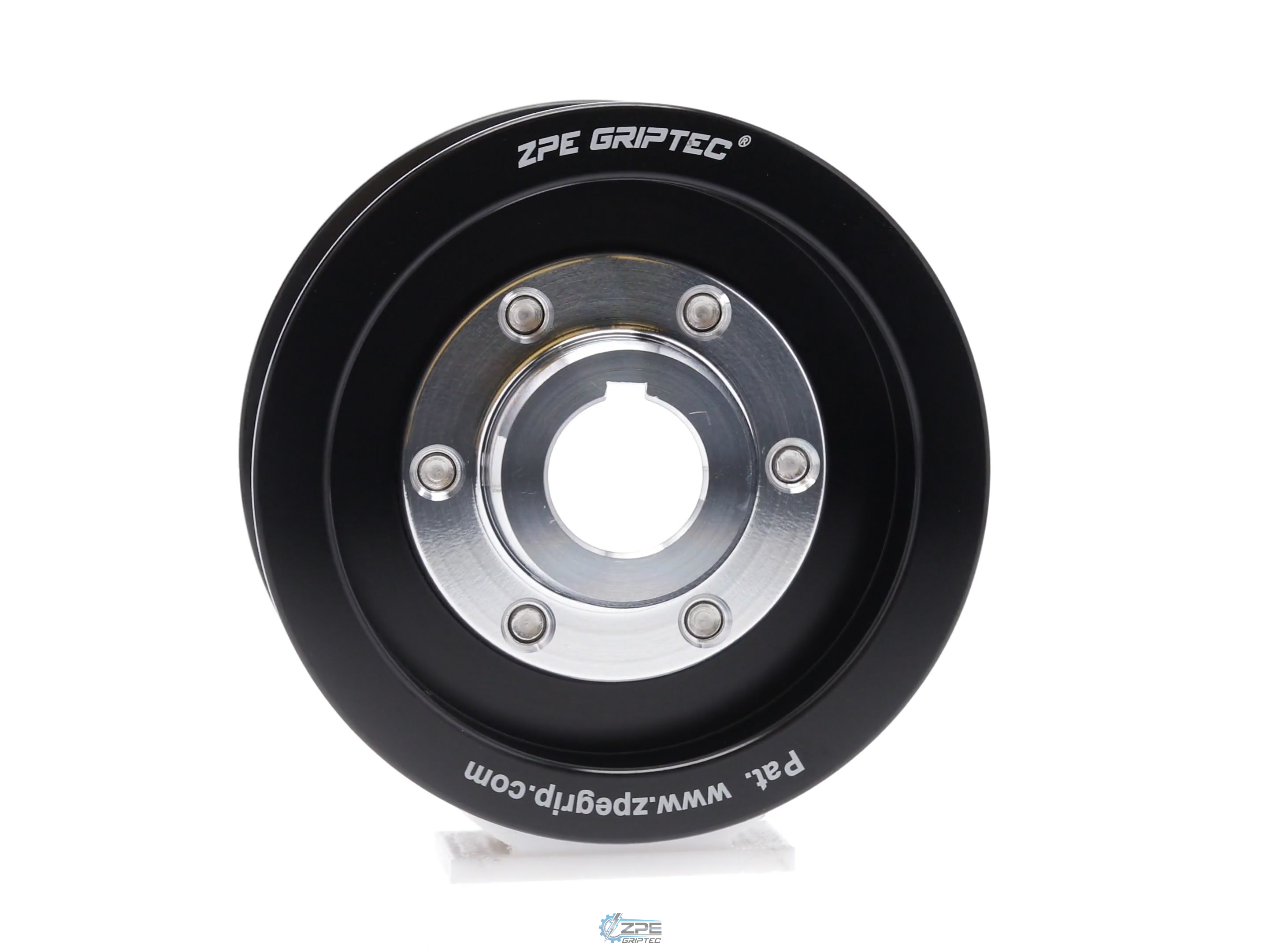 3.47" 8 Rib ZPE GripTec® 2pc Vortech YSi/JT/V3 L3 Black Pulley & Hub Kit
