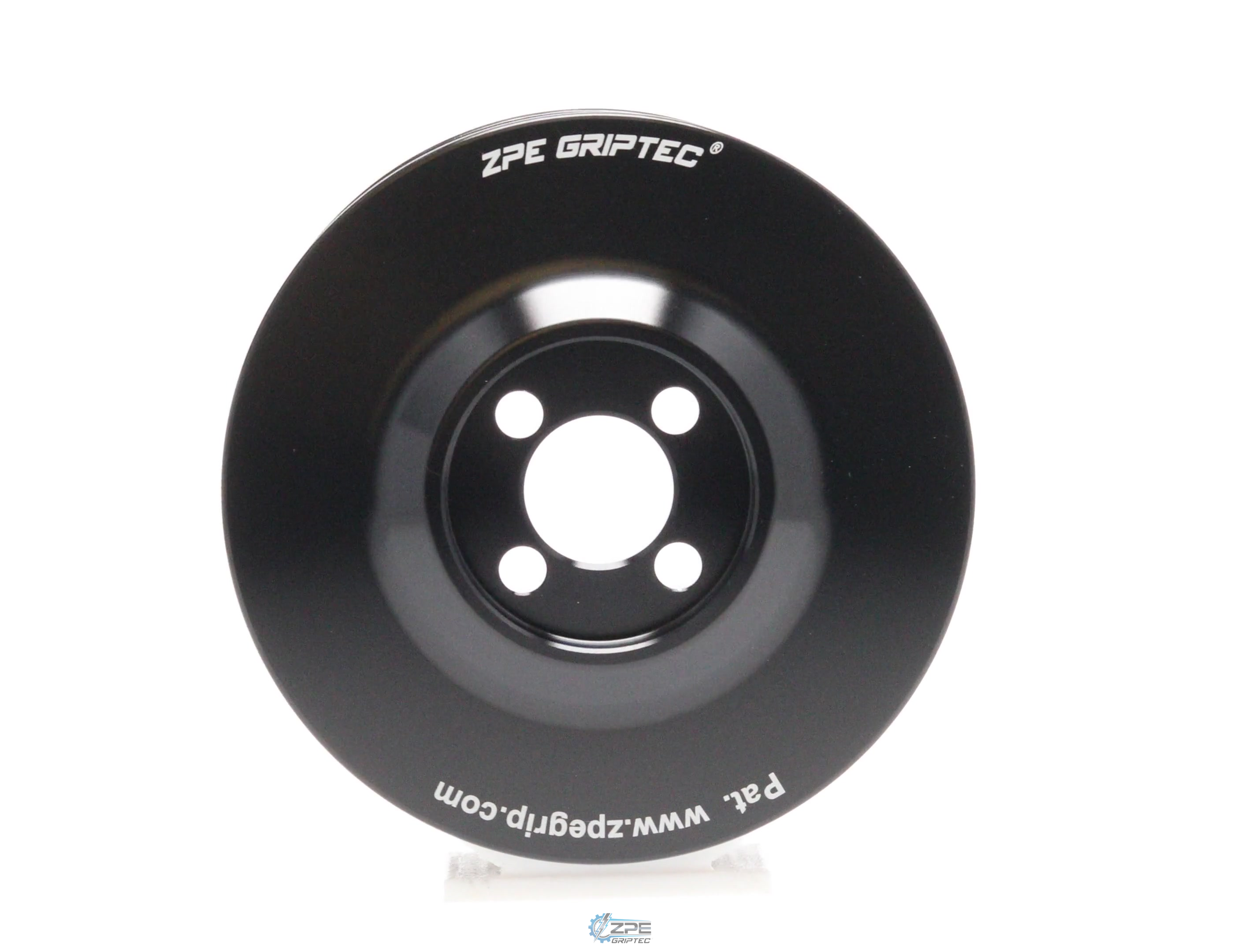 3.75" 8 Rib ZPE GripTec® Whipple Standard L3 Black Pulley