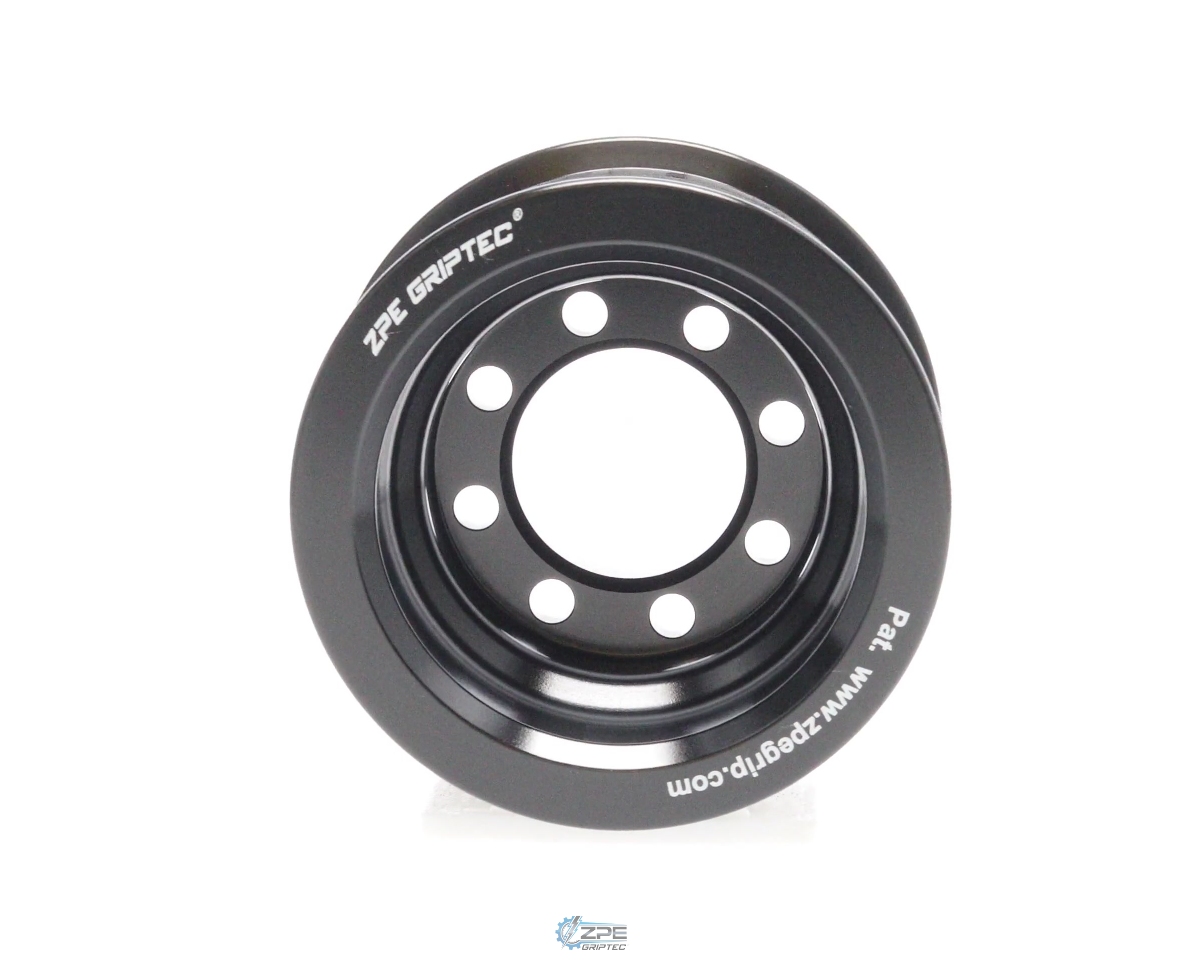 2.60" 10 Rib ZPE GripTec® 2pc HellCat L2V Black Pulley Only