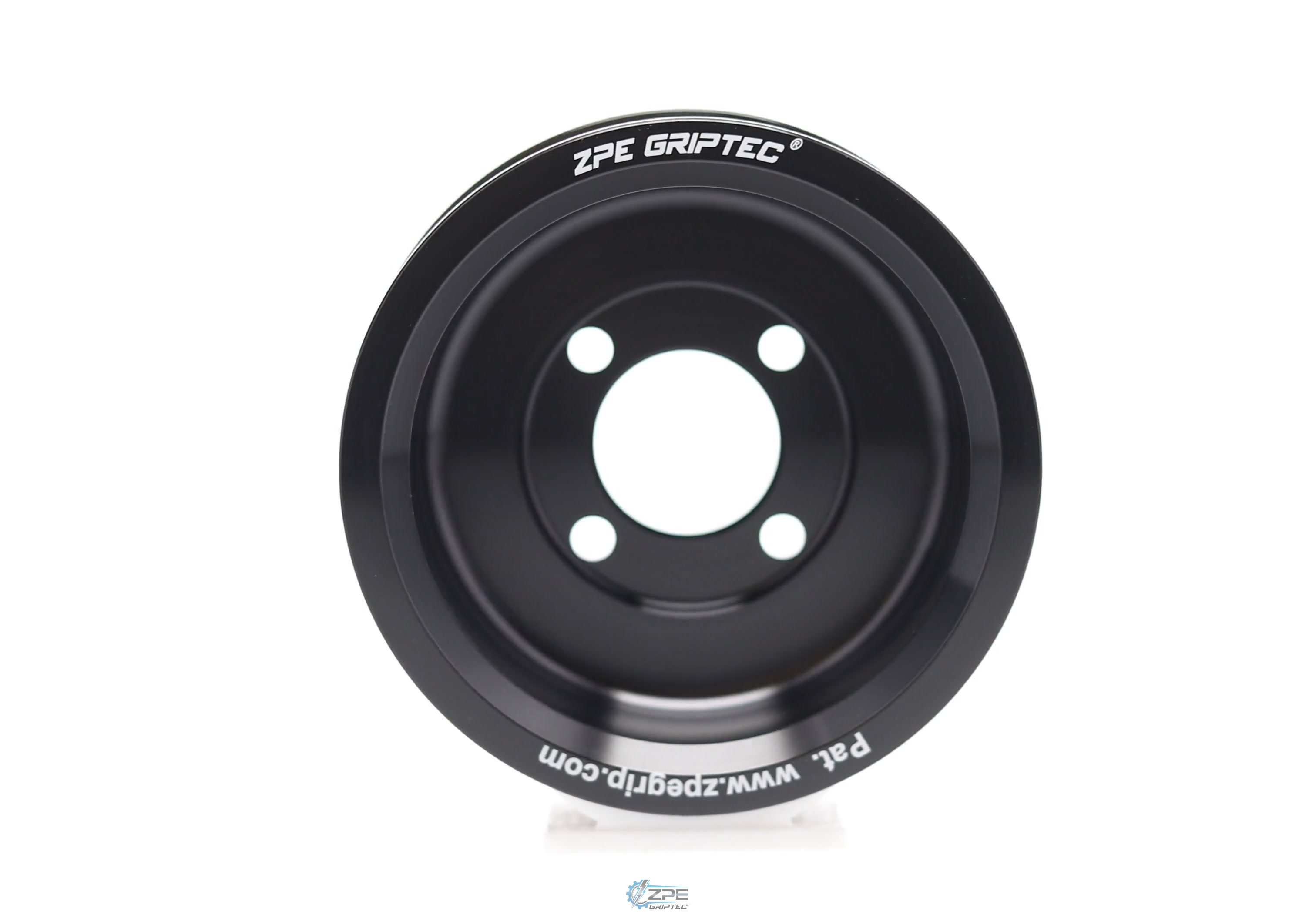 3.80" 6 Rib ZPE GripTec® 2pc Magnuson Heartbeat TVS L3 Black Pulley Only