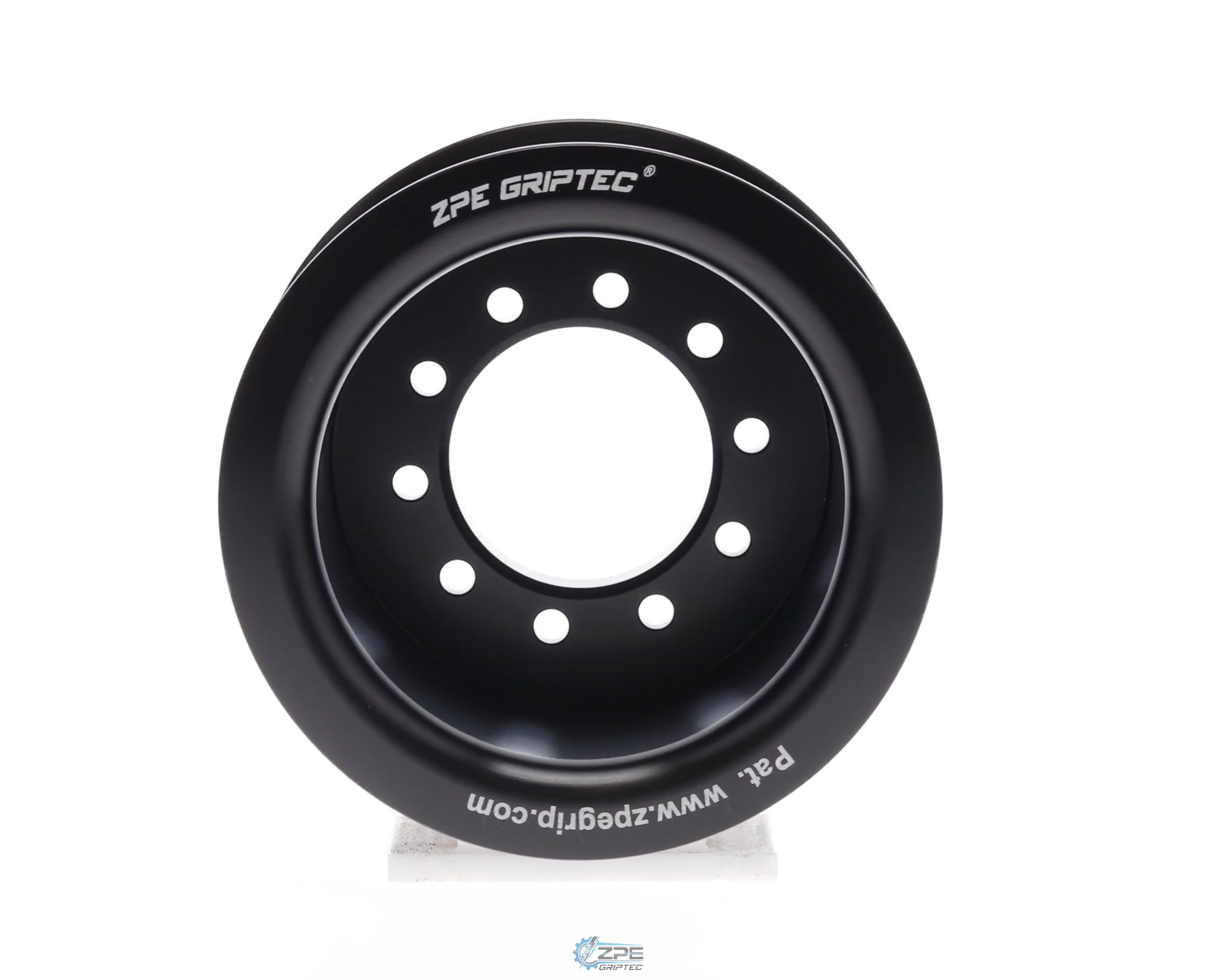 2.95" 10 Rib ZPE GripTec® 2pc LPE LSA L2 Black Pulley Only