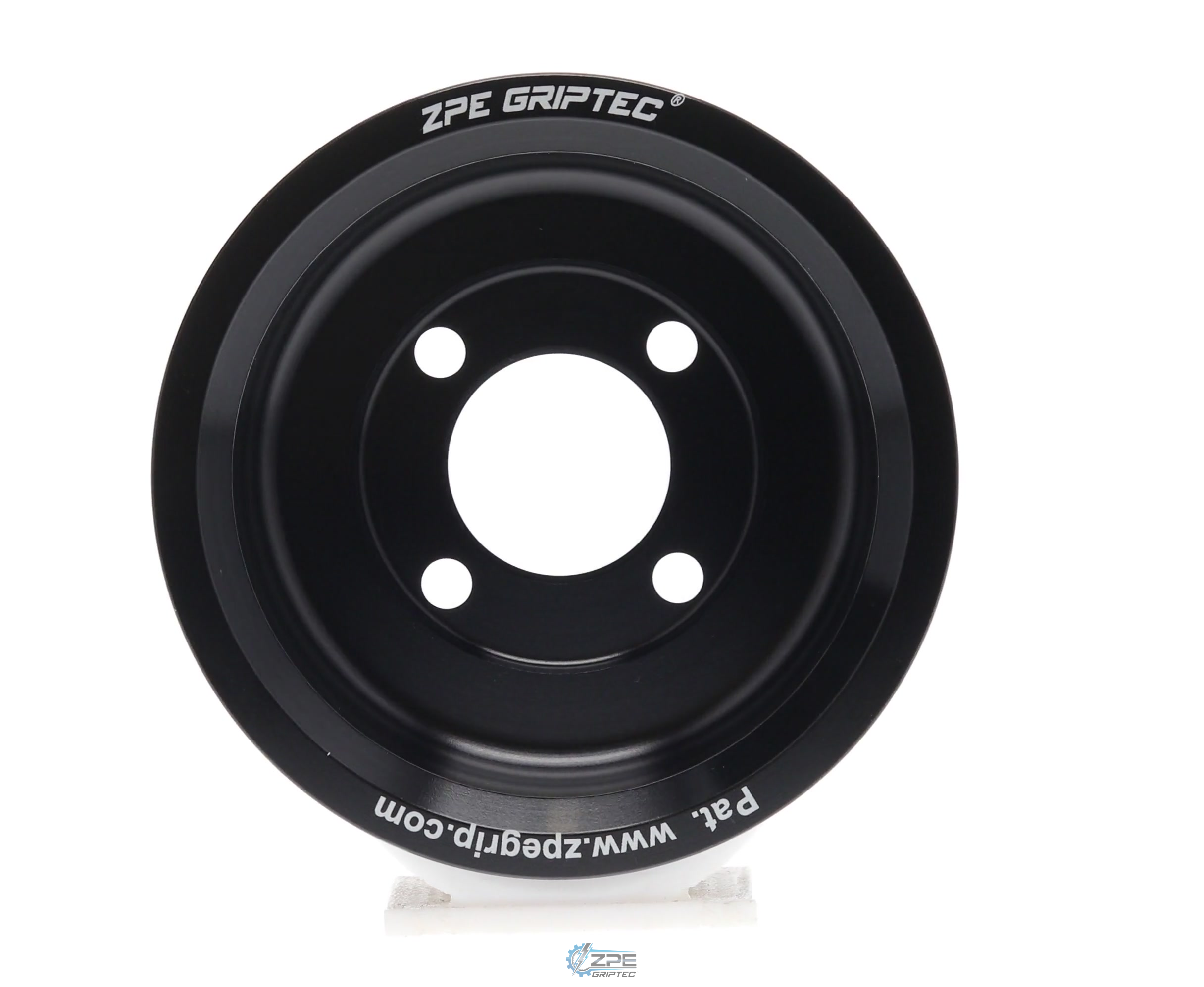 90mm 6 Rib ZPE GripTec® 2pc Magnuson Heartbeat TVS L3 Black Pulley Only