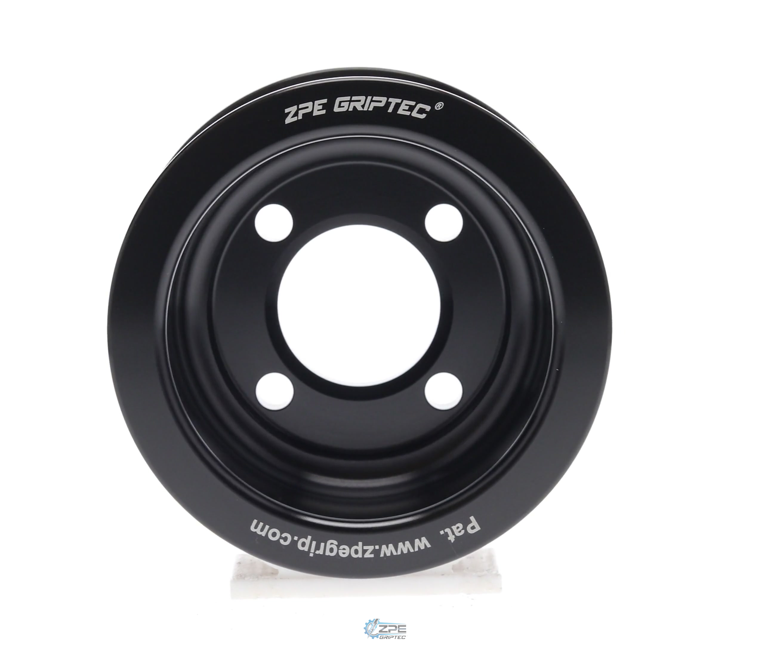 75mm 8 Rib ZPE GripTec® 2pc Magnuson Heartbeat TVS L3 Black Pulley Only