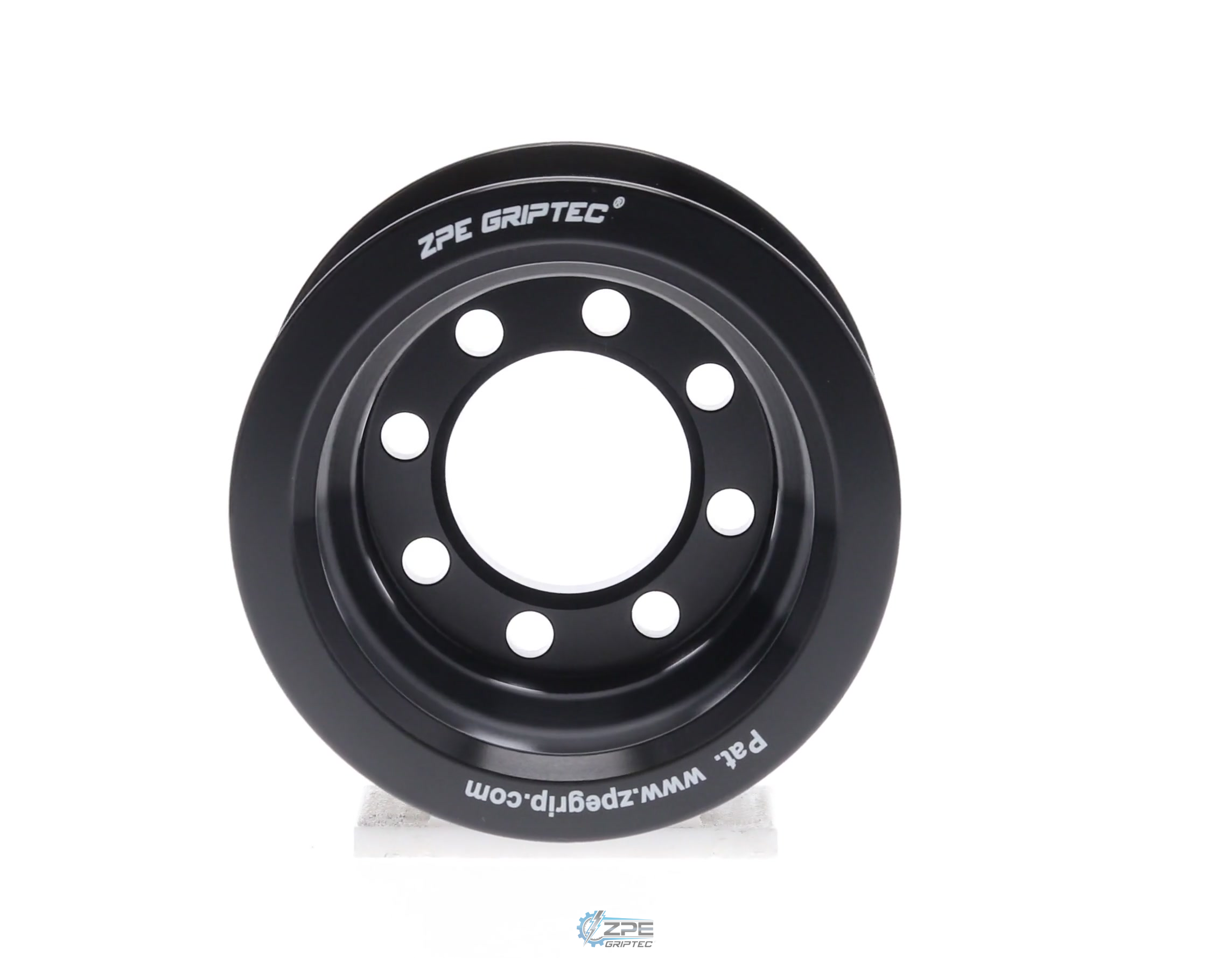 2.50" 10 Rib ZPE GripTec® 2pc HellCat L3V Black Pulley Only