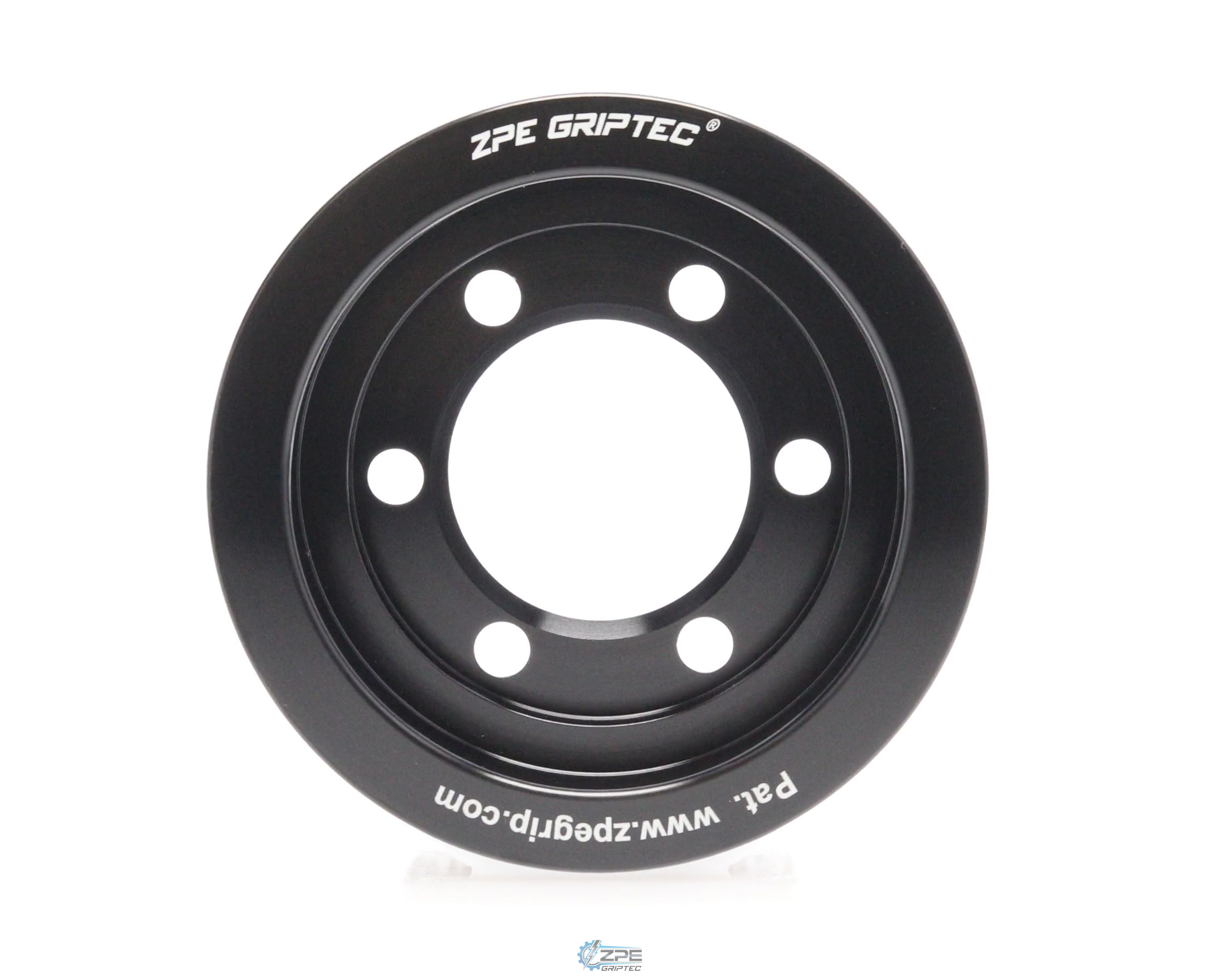 3.12" 8 Rib ZPE GripTec® 2pc Vortech YSi/JT/V3 L3 Black Pulley Only