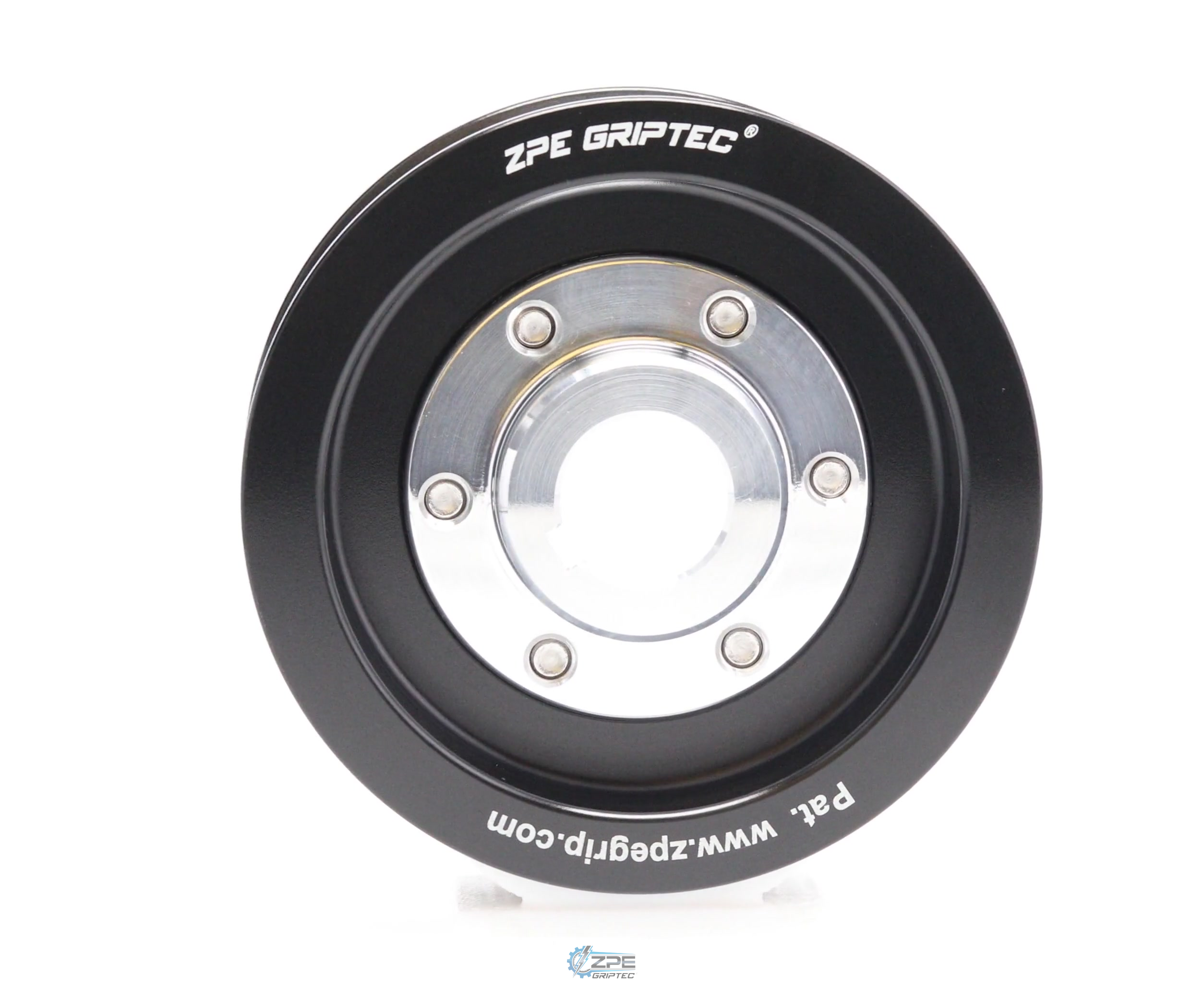3.47" 6 Rib ZPE GripTec® 2pc Vortech YSi/JT/V3 L3 Black Pulley & Hub Kit