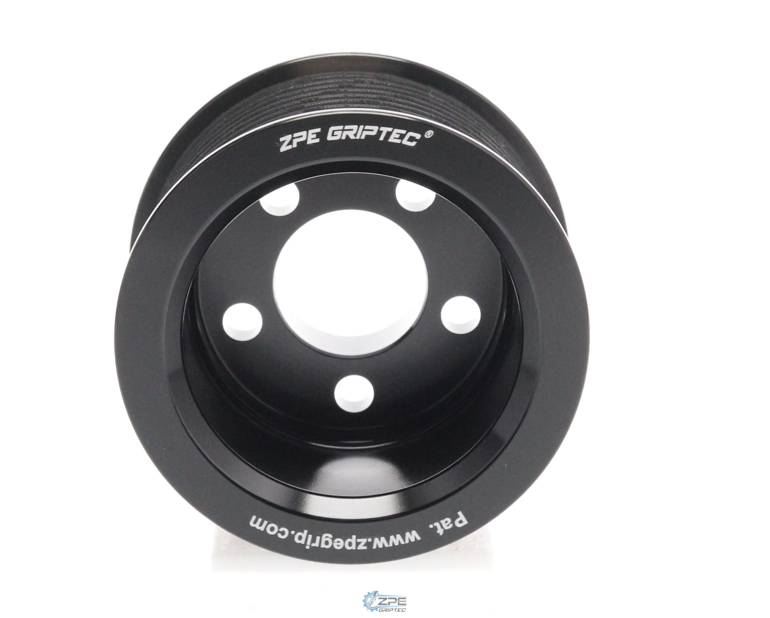 2.65" 10 Rib ZPE GripTec® Whipple 5 Bolt L3V-A Black Pulley Only