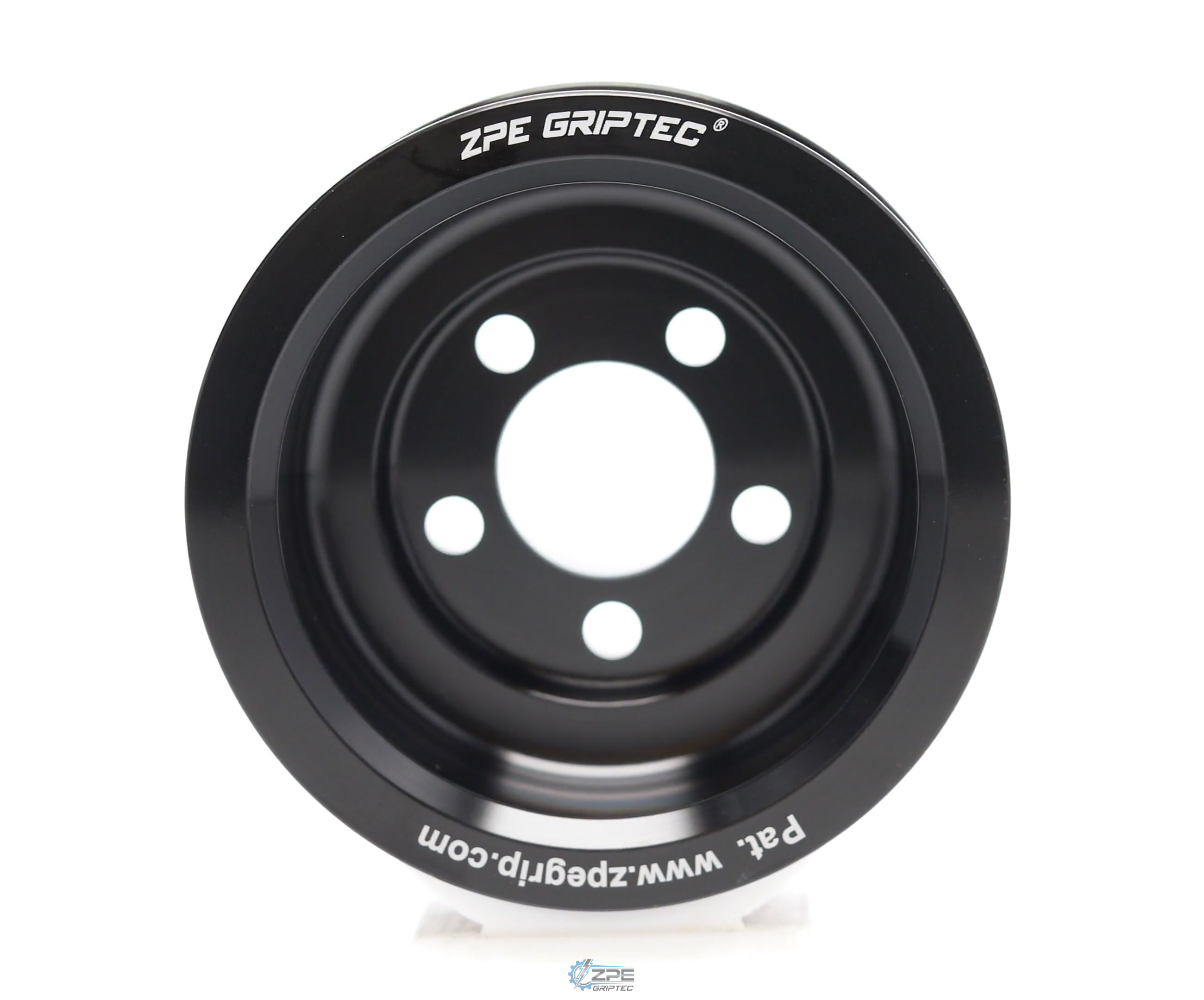 3.35" 6 Rib ZPE GripTec® Whipple 5 Bolt L3V-A Black Pulley Only