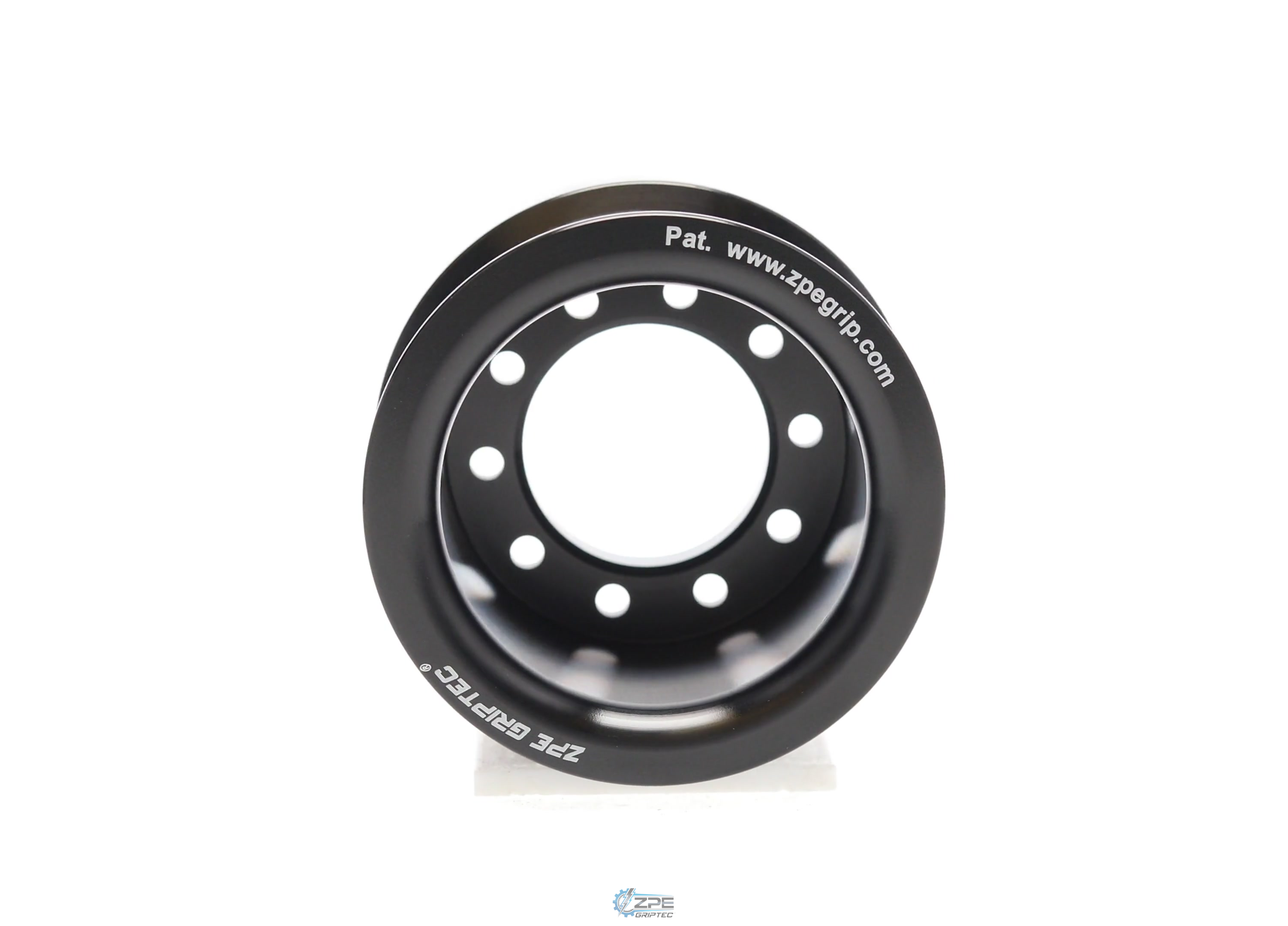 2.50" 8 Rib ZPE GripTec® 2pc LPE LSA L2 Black Pulley Only