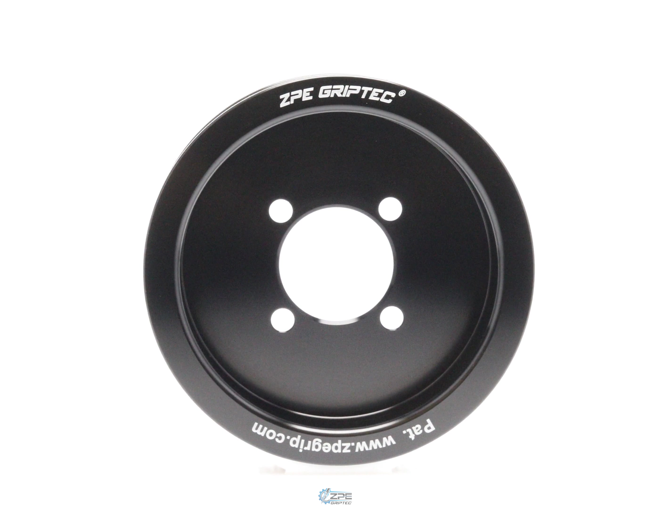 3.875" 6 Rib ZPE GripTec® 2pc Edelbrock TVS L3 Black Pulley Only