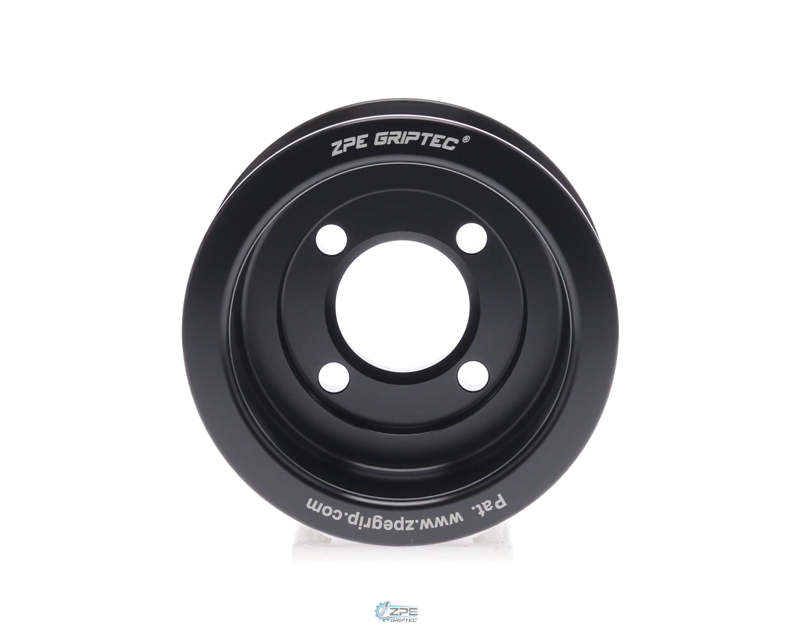 80mm 8 Rib ZPE GripTec® 2pc Magnuson Heartbeat TVS L3 Black Pulley Only