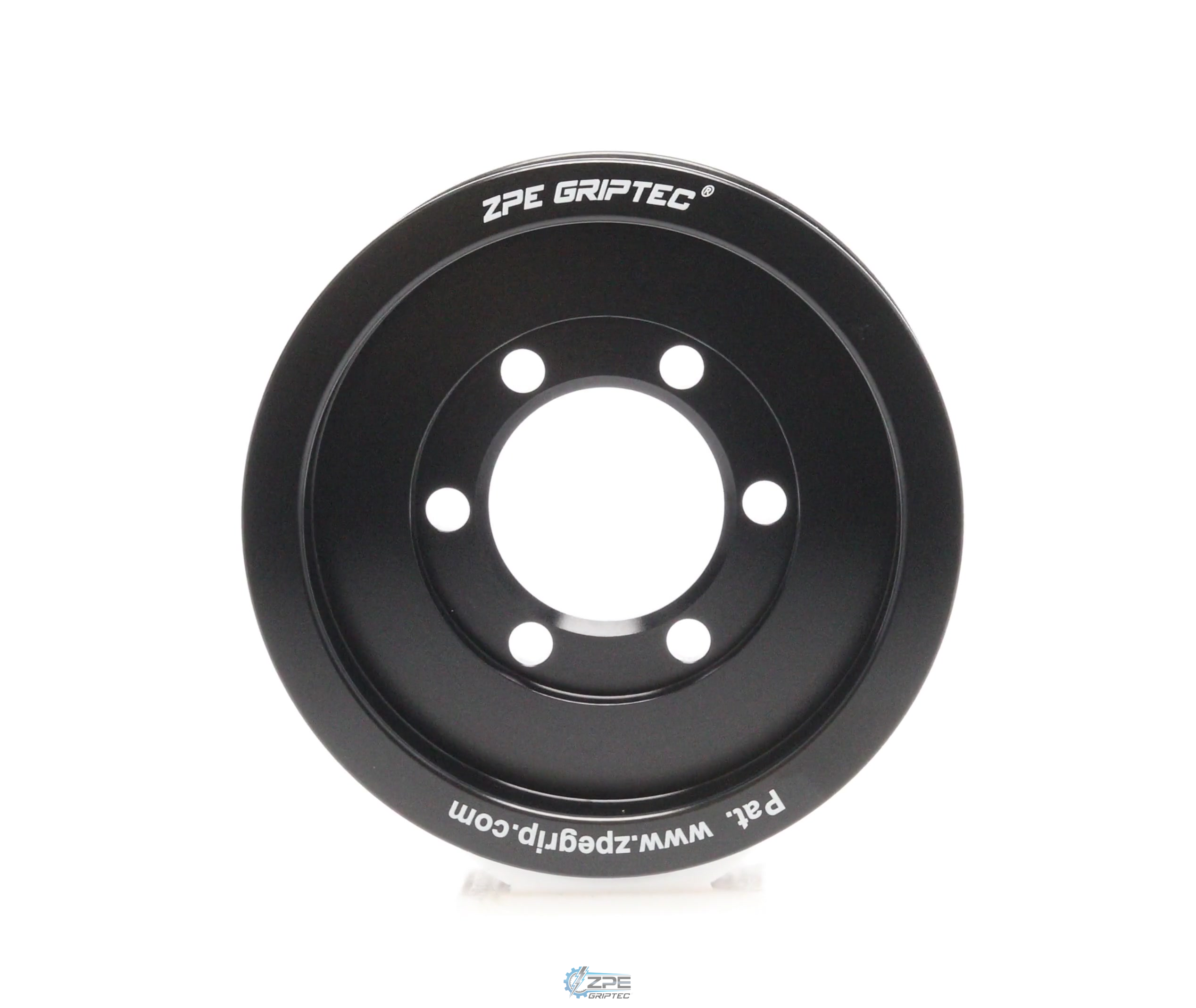 3.80" 6 Rib ZPE GripTec® 2pc Vortech YSi/JT/V3 L3 Black Pulley Only