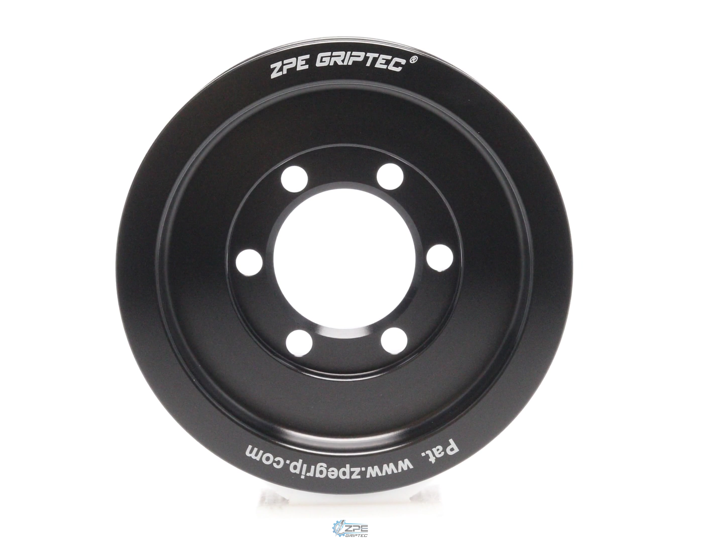 4.00" 6 Rib ZPE GripTec® 2pc Vortech YSi/JT/V3 L3 Black Pulley Only