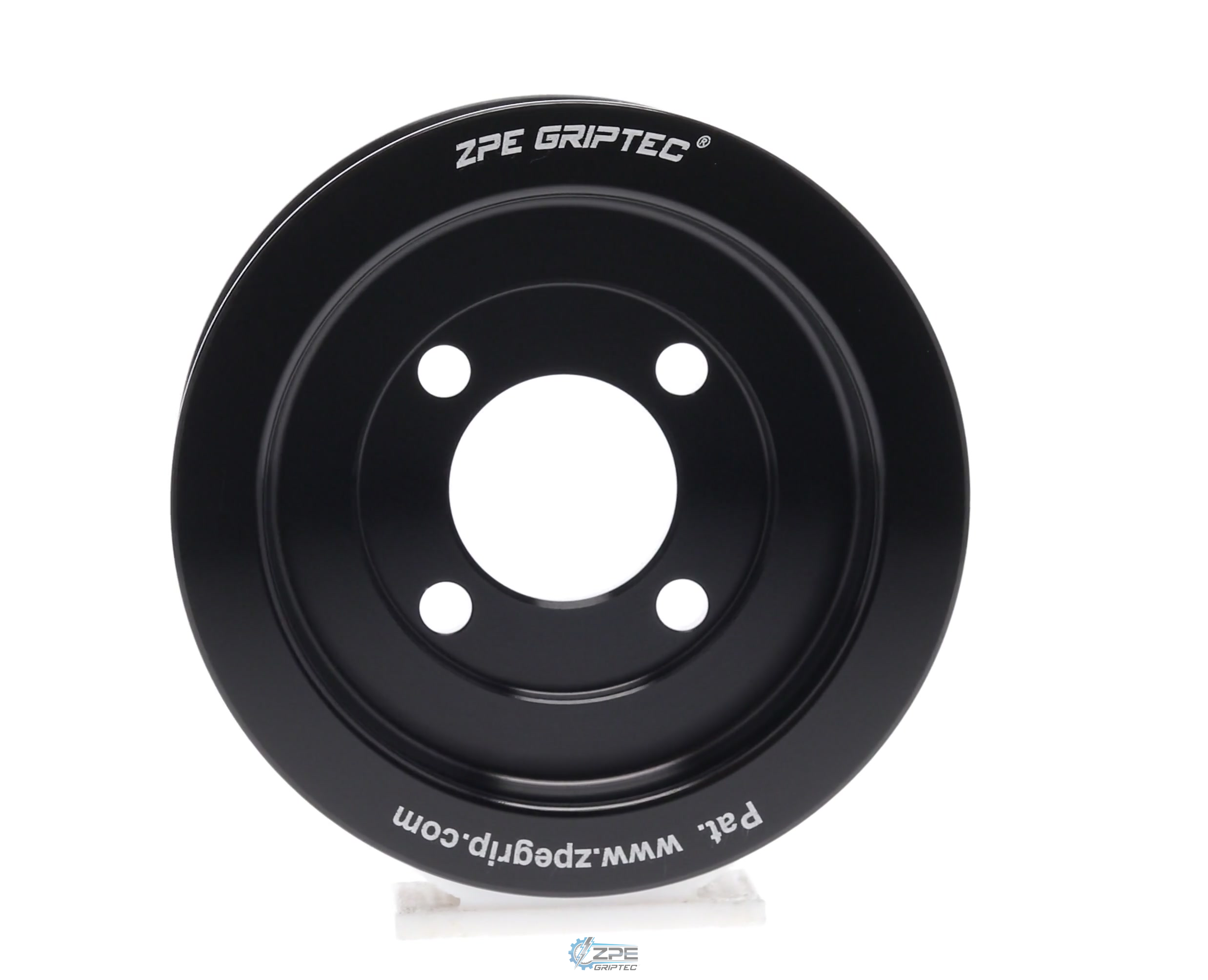3.50" 8 Rib ZPE GripTec® 2pc Magnuson TVS L3 Black Pulley Only