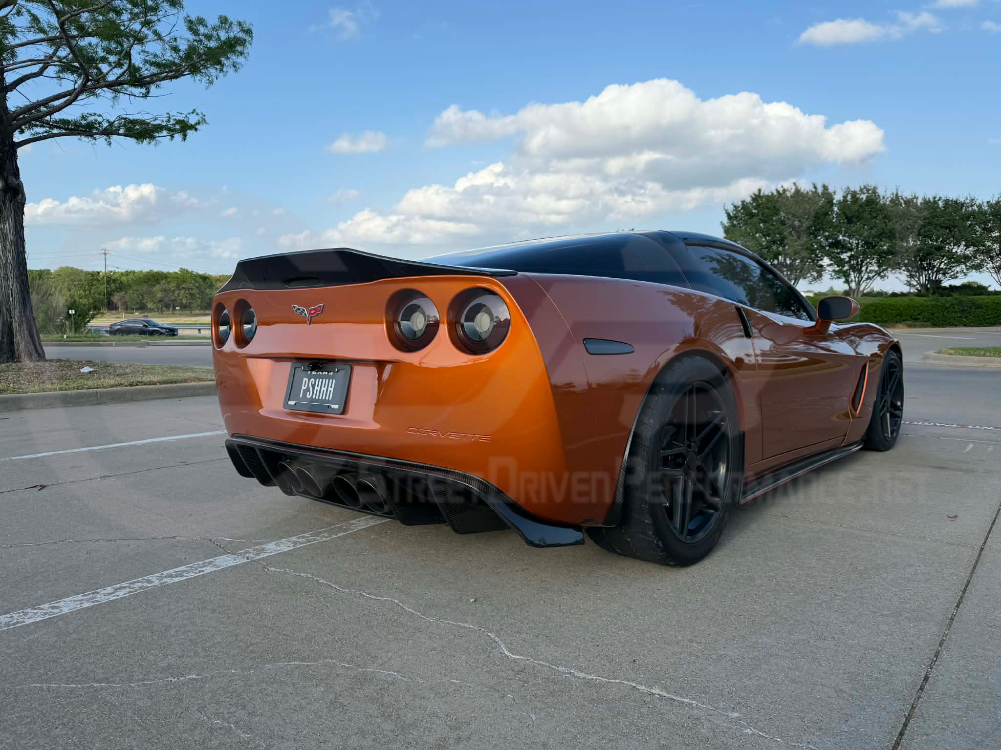 2005-2013 CHEVROLET CORVETTE C6 | SDP AGGRESSIVE STYLE  CARBON FIBER REAR TRUNK LID WING SPOILER