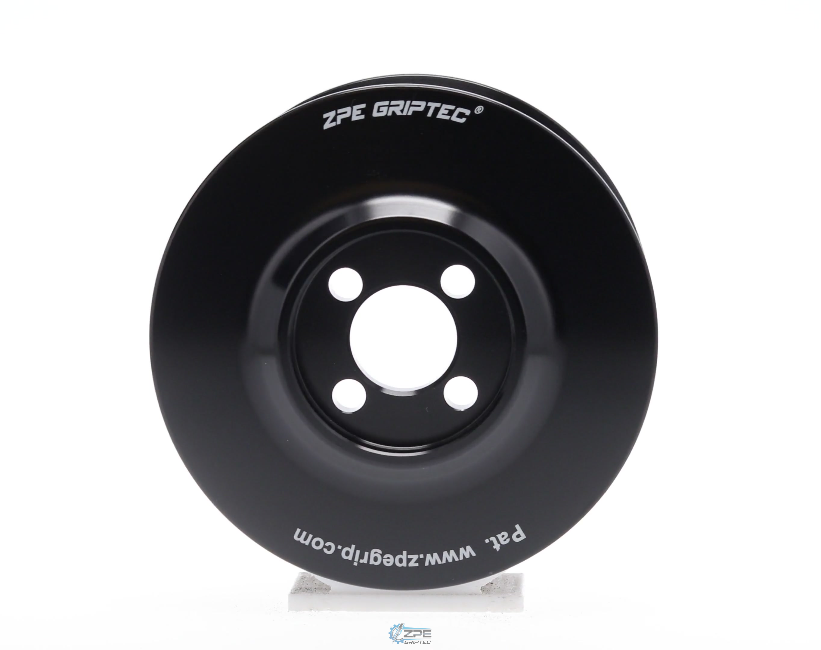 3.50" 12 Rib ZPE GripTec® Whipple Standard L3V-A Black Pulley