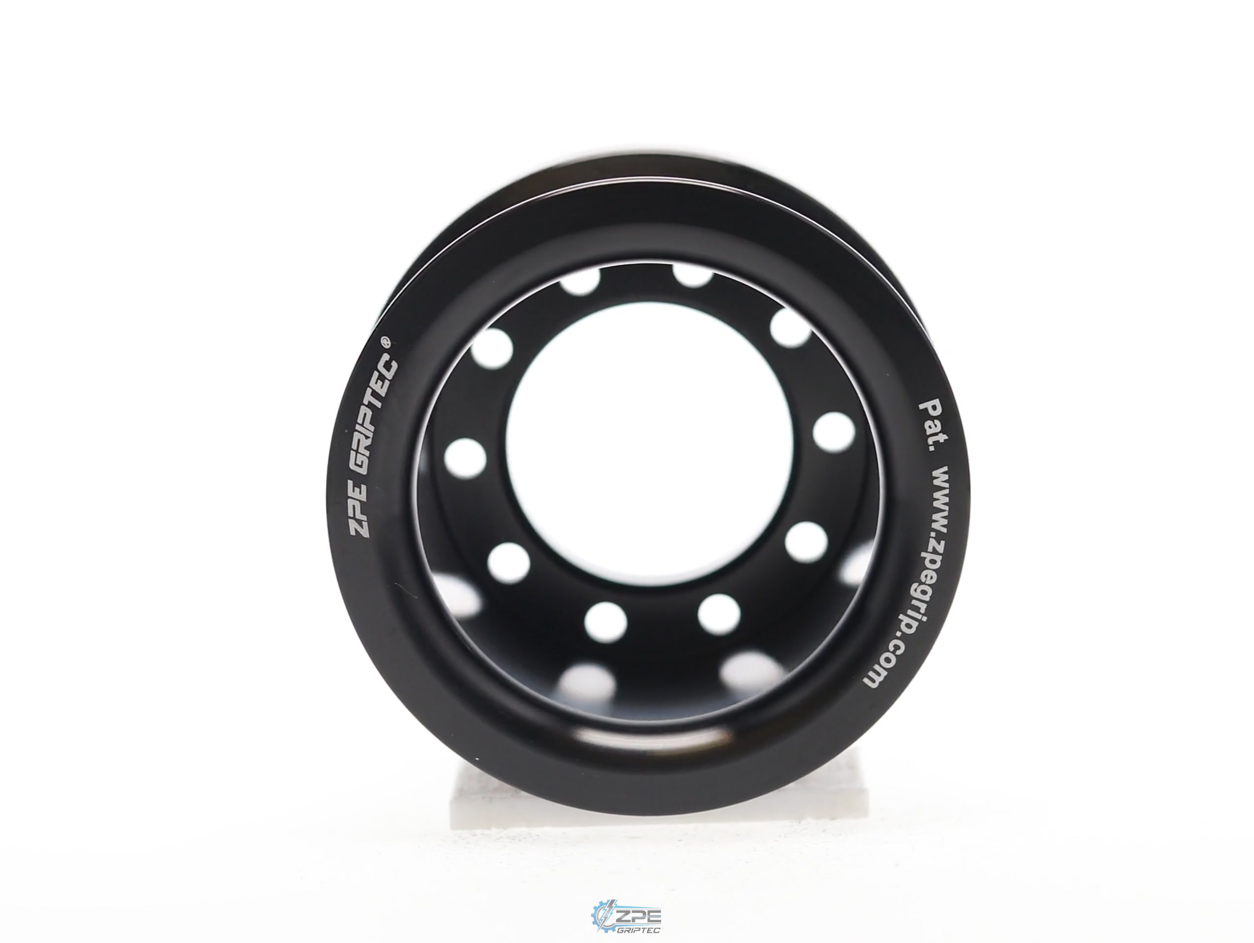 2.38" 8 Rib ZPE GripTec® 2pc LPE LSA L2 Black Pulley Only