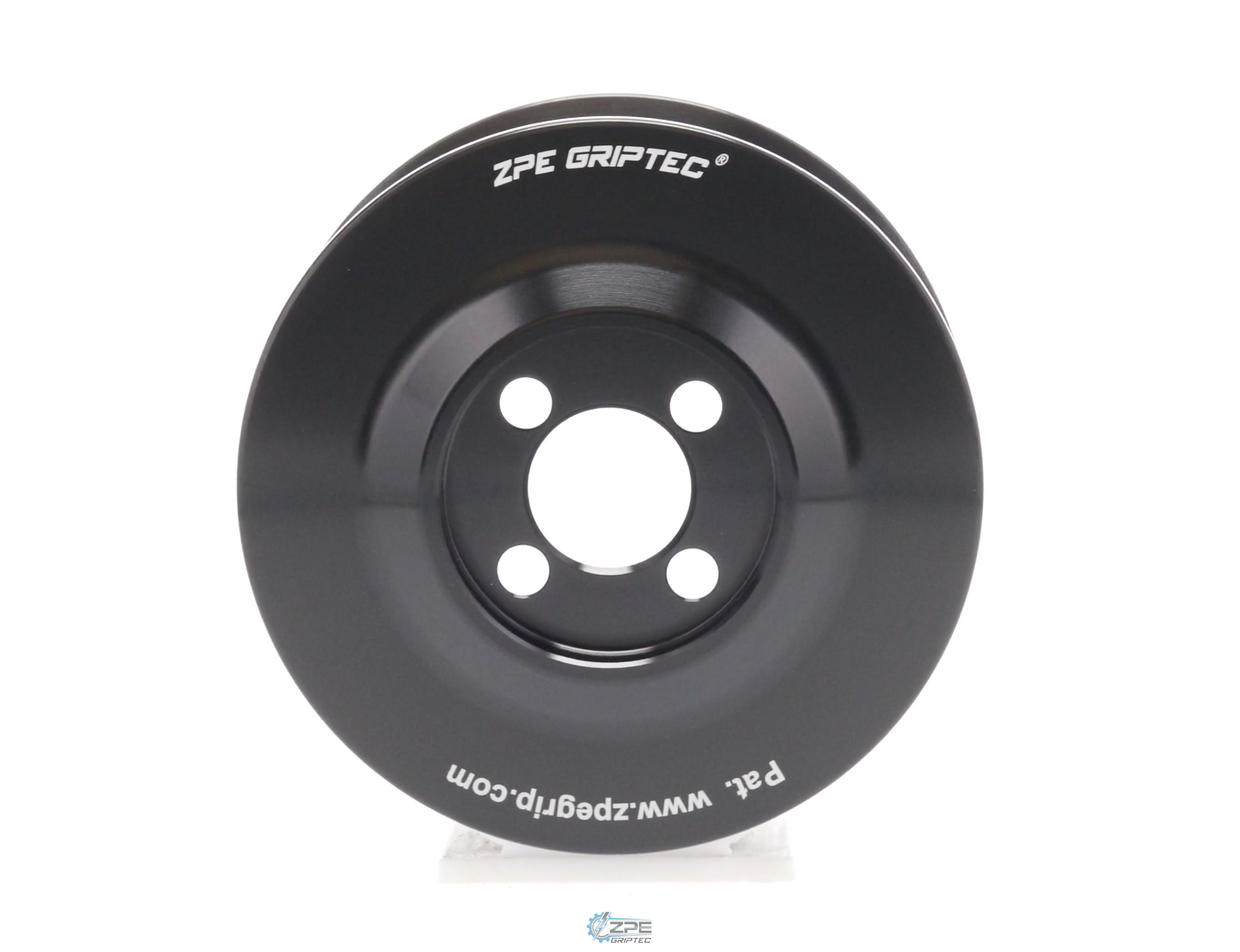 3.375" 8 Rib ZPE GripTec® Whipple Cobra L3 Black Pulley