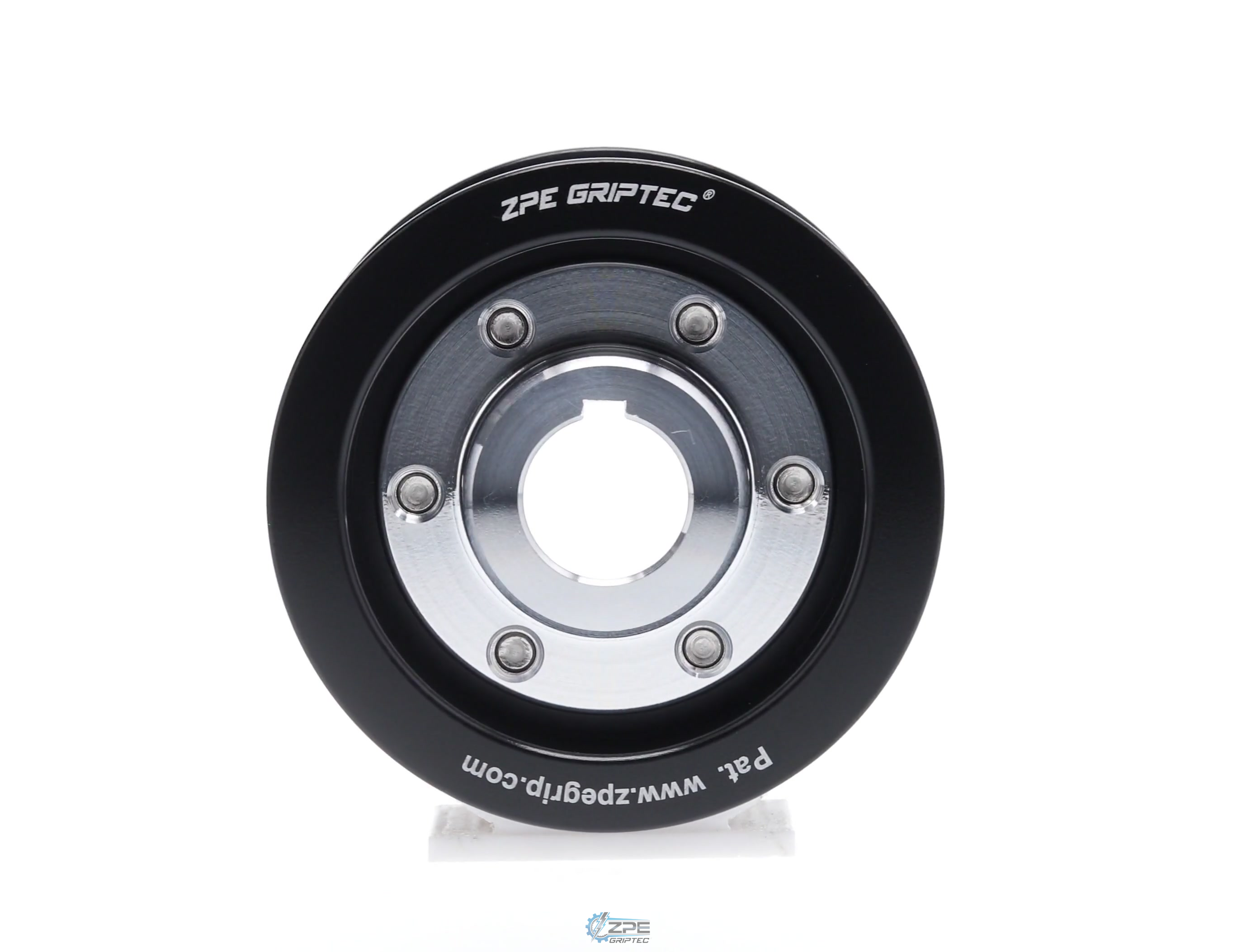 2.95" 8 Rib ZPE GripTec® 2pc Vortech YSi/JT/V3 L3 Black Pulley & Hub Kit