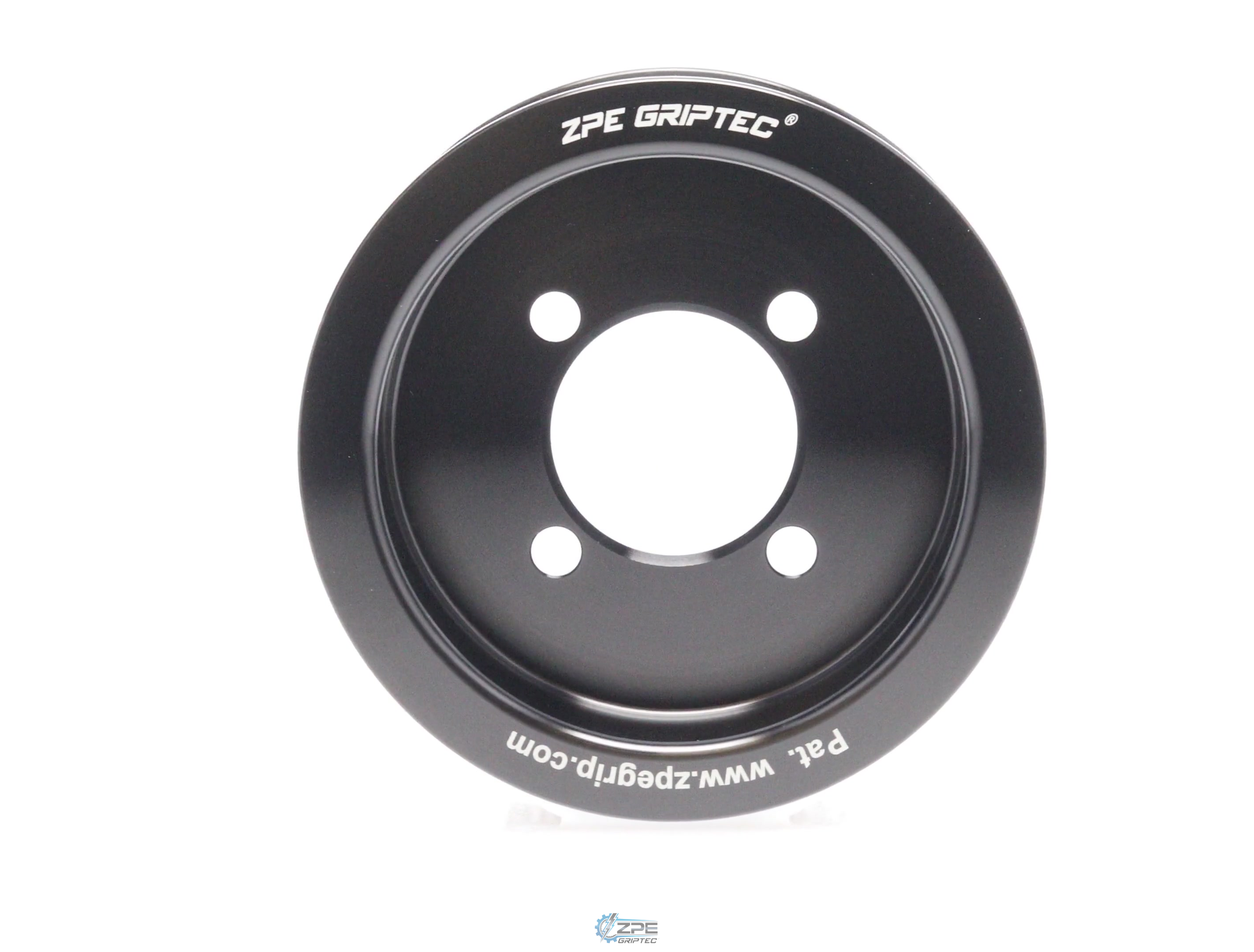 3.375" 8 Rib ZPE GripTec® 2pc Edelbrock TVS L3 Black Pulley Only