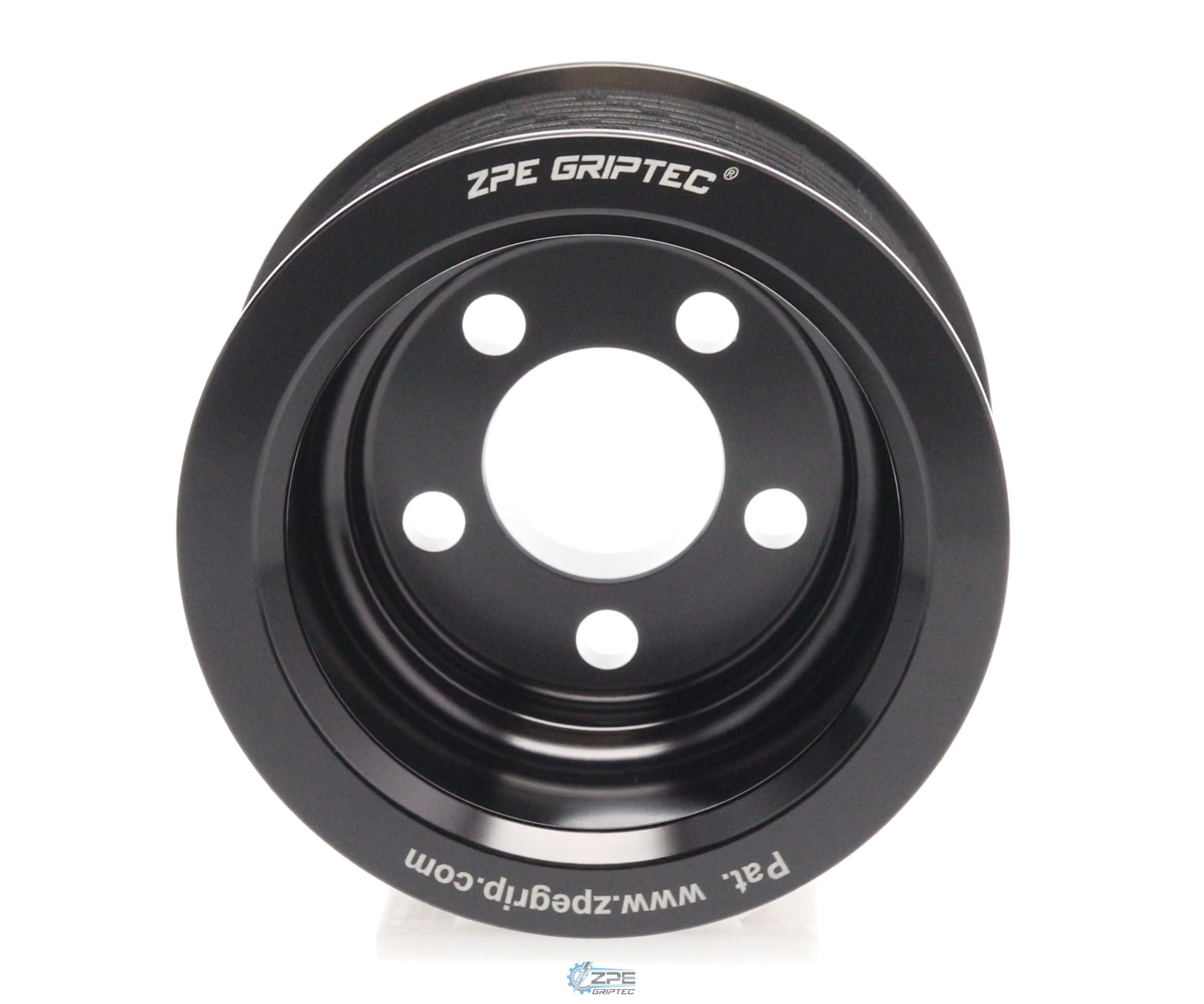 3.00" 10 Rib ZPE GripTec® Whipple 5 Bolt L3V-A Black Pulley Only