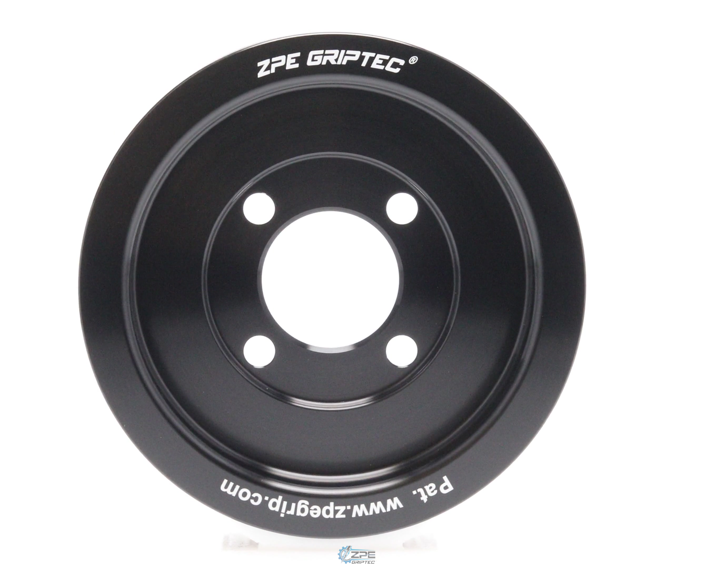 3.70" 6 Rib ZPE GripTec® 2pc Magnuson TVS L3 Black Pulley Only