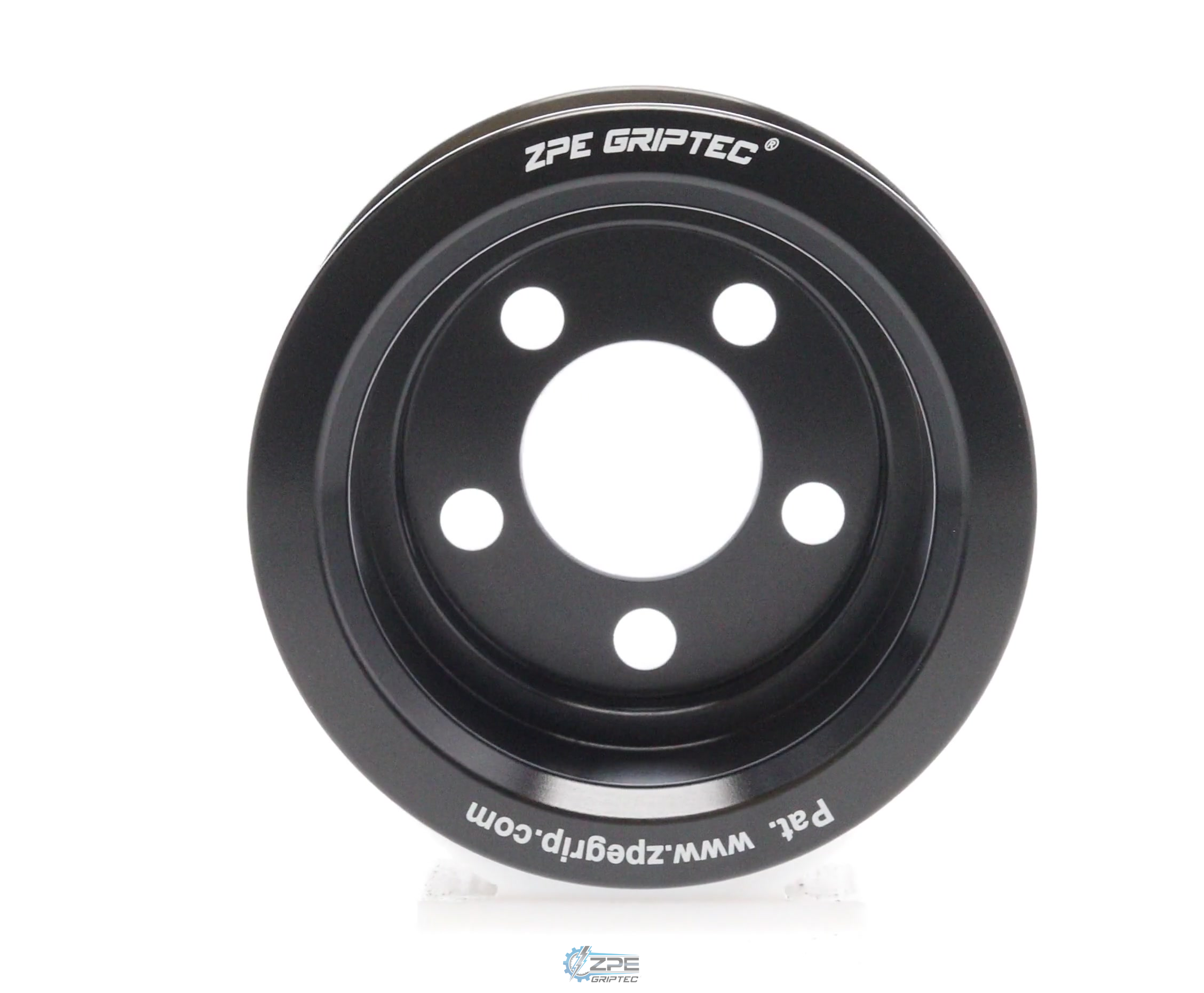 2.85" 8 Rib ZPE GripTec® Whipple 5 Bolt L3V-A Black Pulley Only