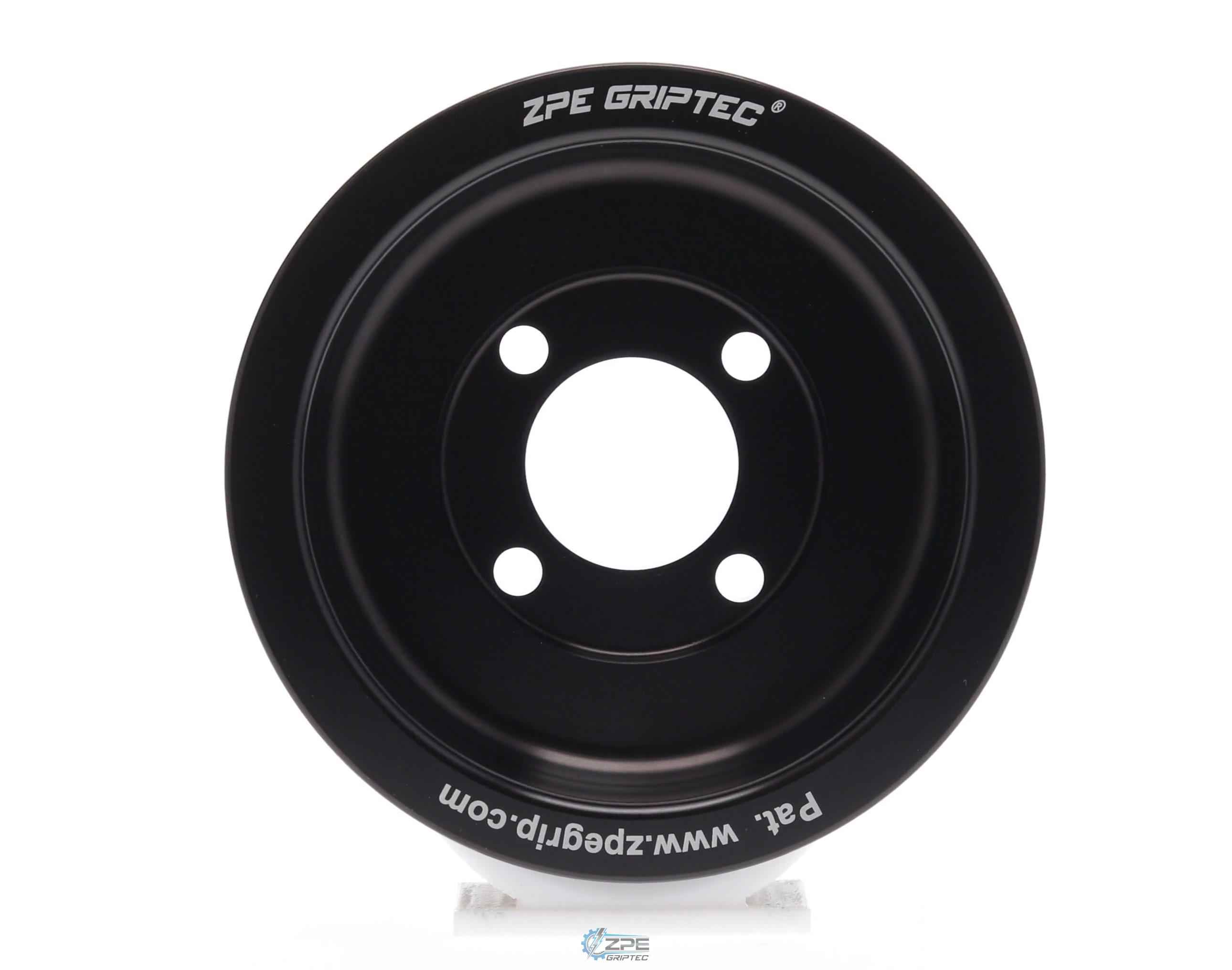96mm 6 Rib ZPE GripTec® 2pc Magnuson Heartbeat TVS L3 Black Pulley Only