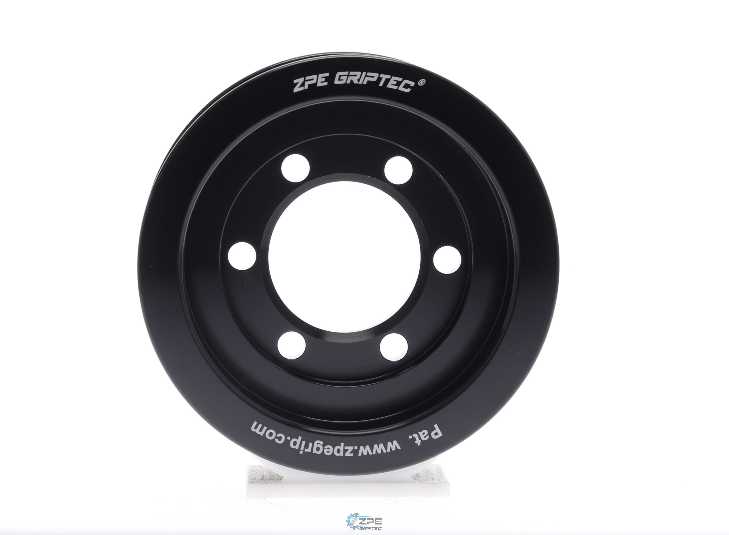 3.375" 6 Rib ZPE GripTec® 2pc Vortech YSi/JT/V3 L3 Black Pulley Only