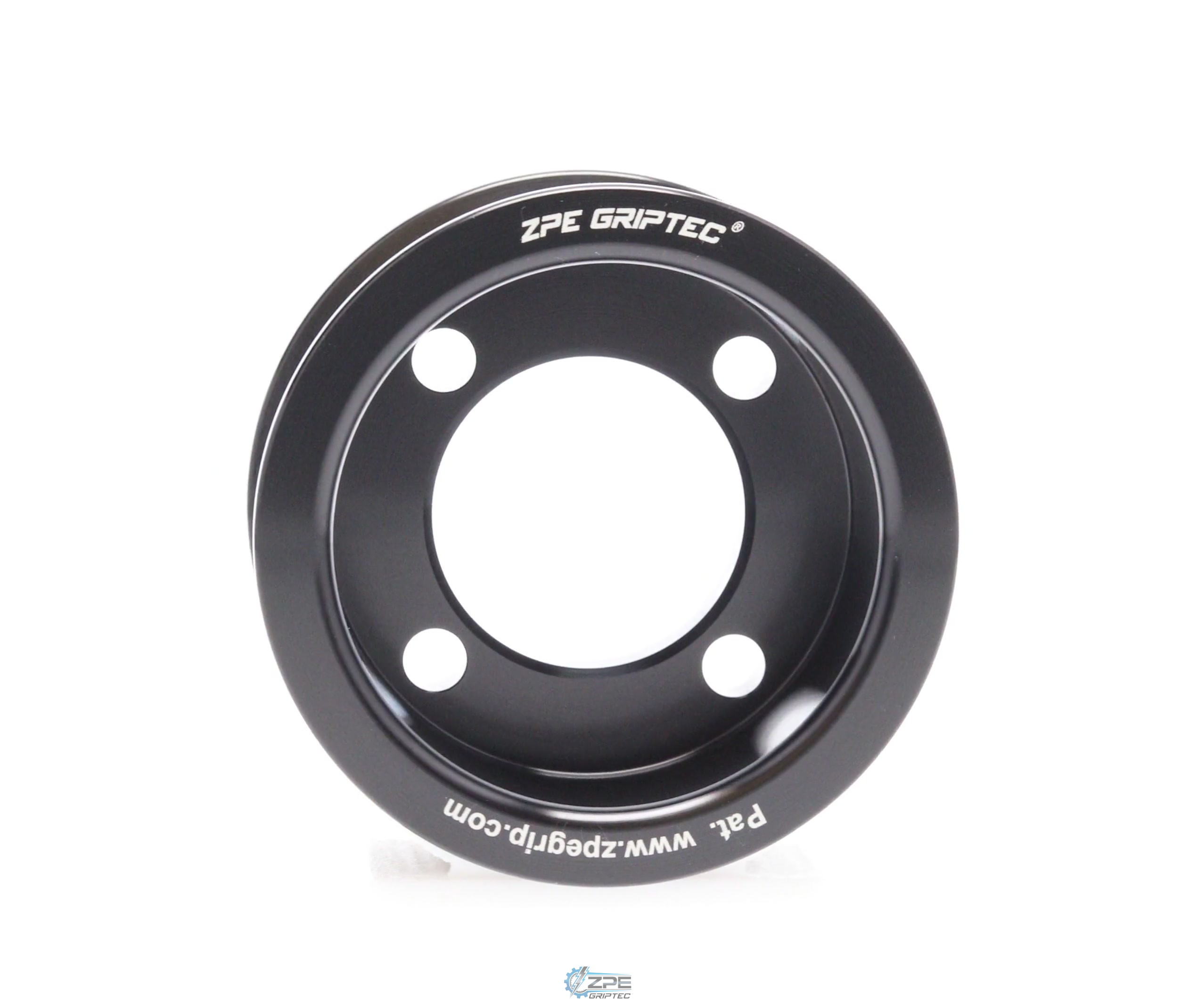 2.40" 6 Rib ZPE GripTec® 2pc Edelbrock TVS L3 Black Pulley Only