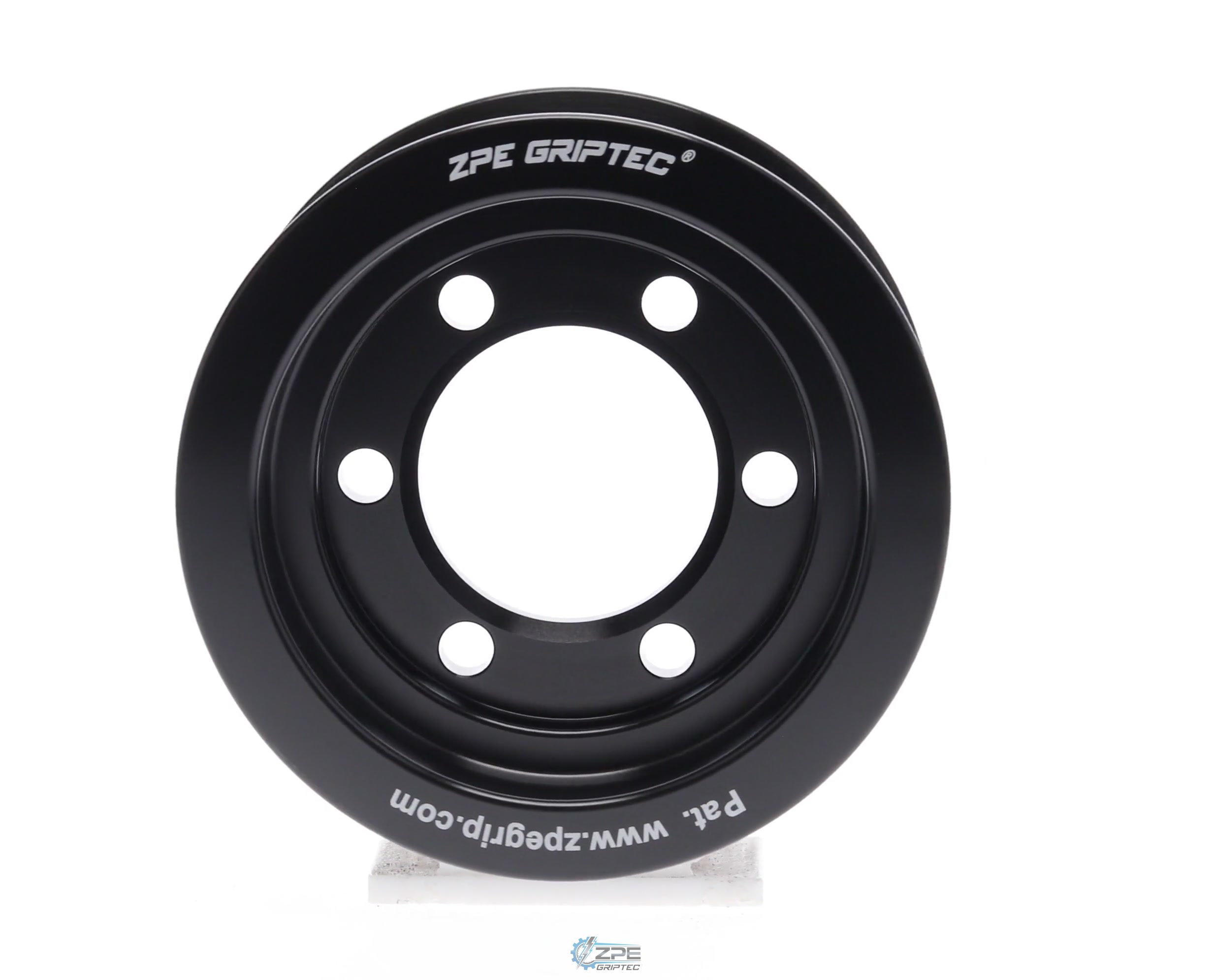 3.125" 10 Rib ZPE GripTec® 2pc Vortech YSi/JT/V3 L3 Black Pulley Only
