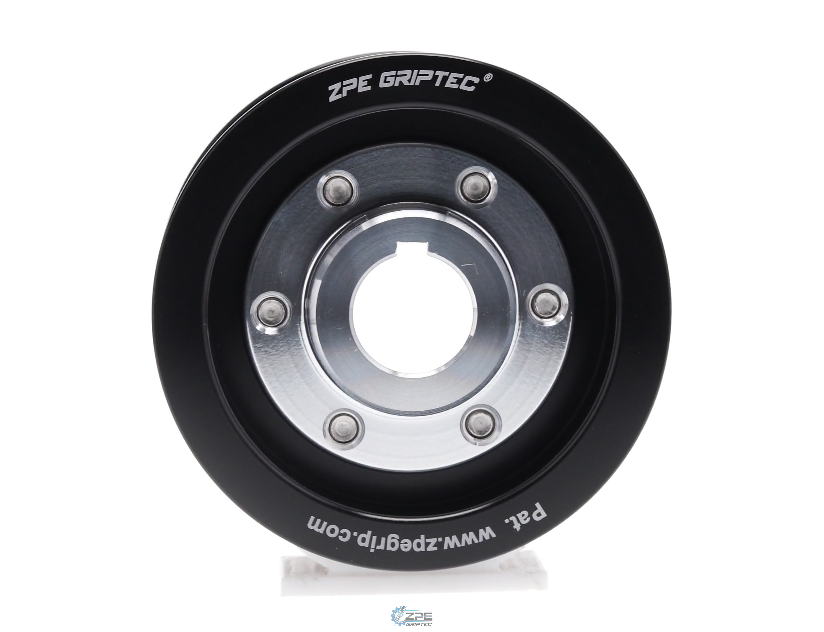3.12" 8 Rib ZPE GripTec® 2pc Vortech YSi/JT/V3 L3 Black Pulley & Hub Kit