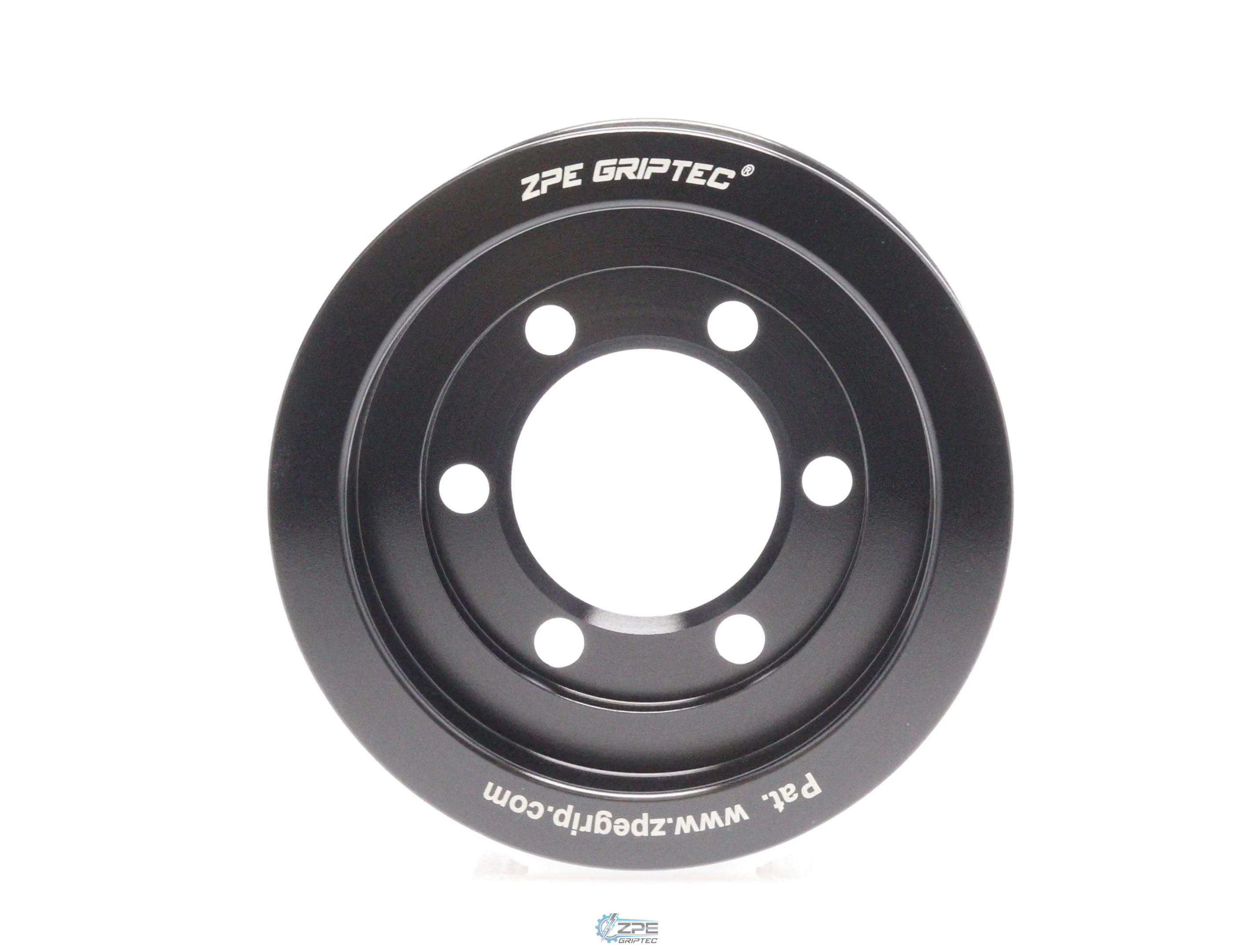 3.375" 8 Rib ZPE GripTec® 2pc Vortech YSi/JT/V3 L3 Black Pulley Only
