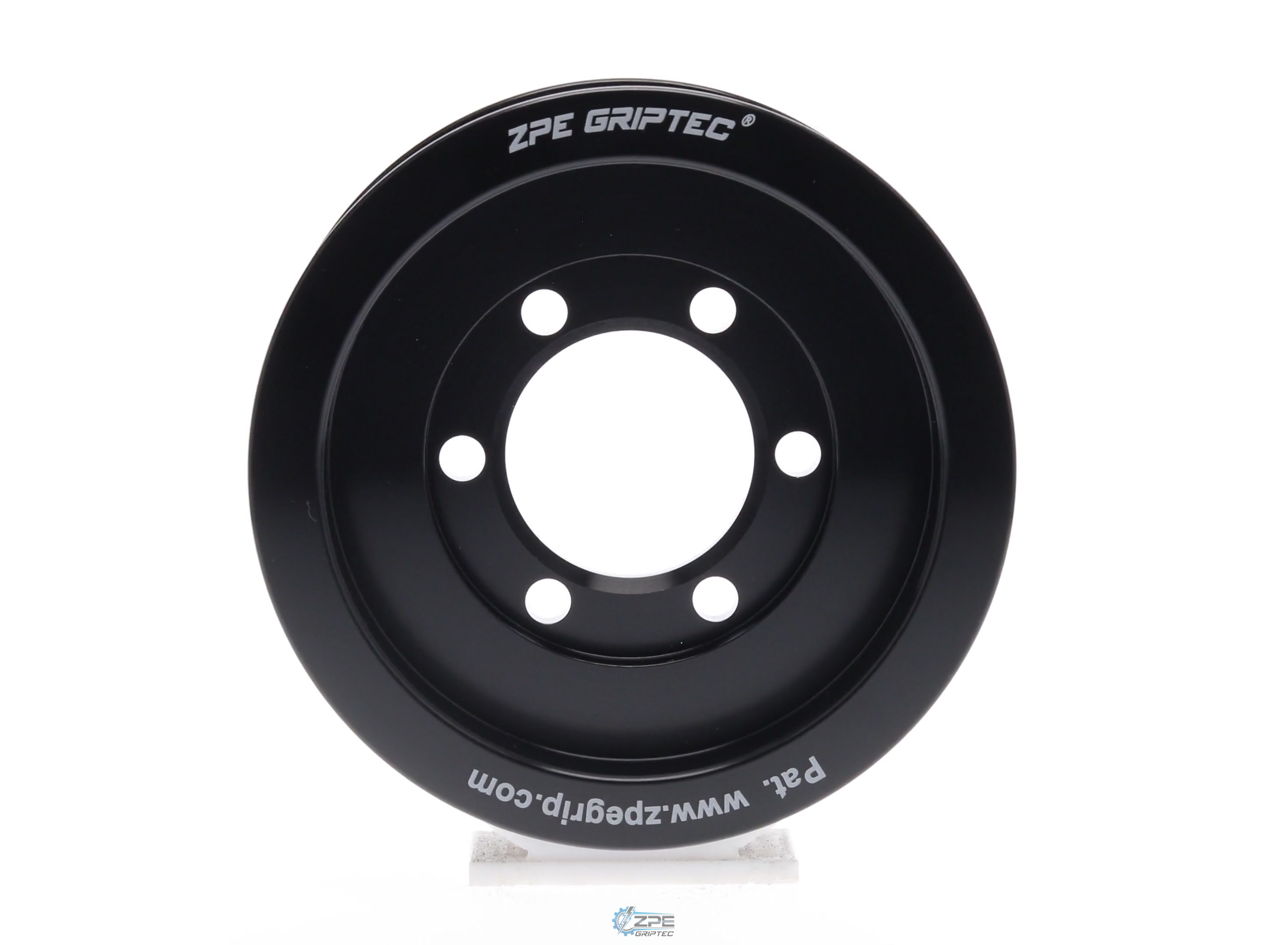 3.80" 8 Rib ZPE GripTec® 2pc Vortech YSi/JT/V3 L3 Black Pulley Only