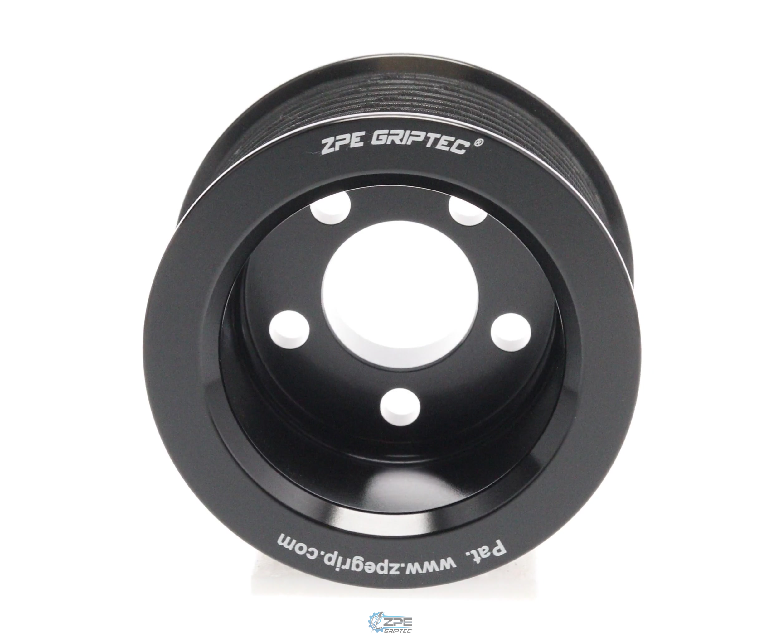 2.75" 10 Rib ZPE GripTec® Whipple 5 Bolt L3V-A Black Pulley Only