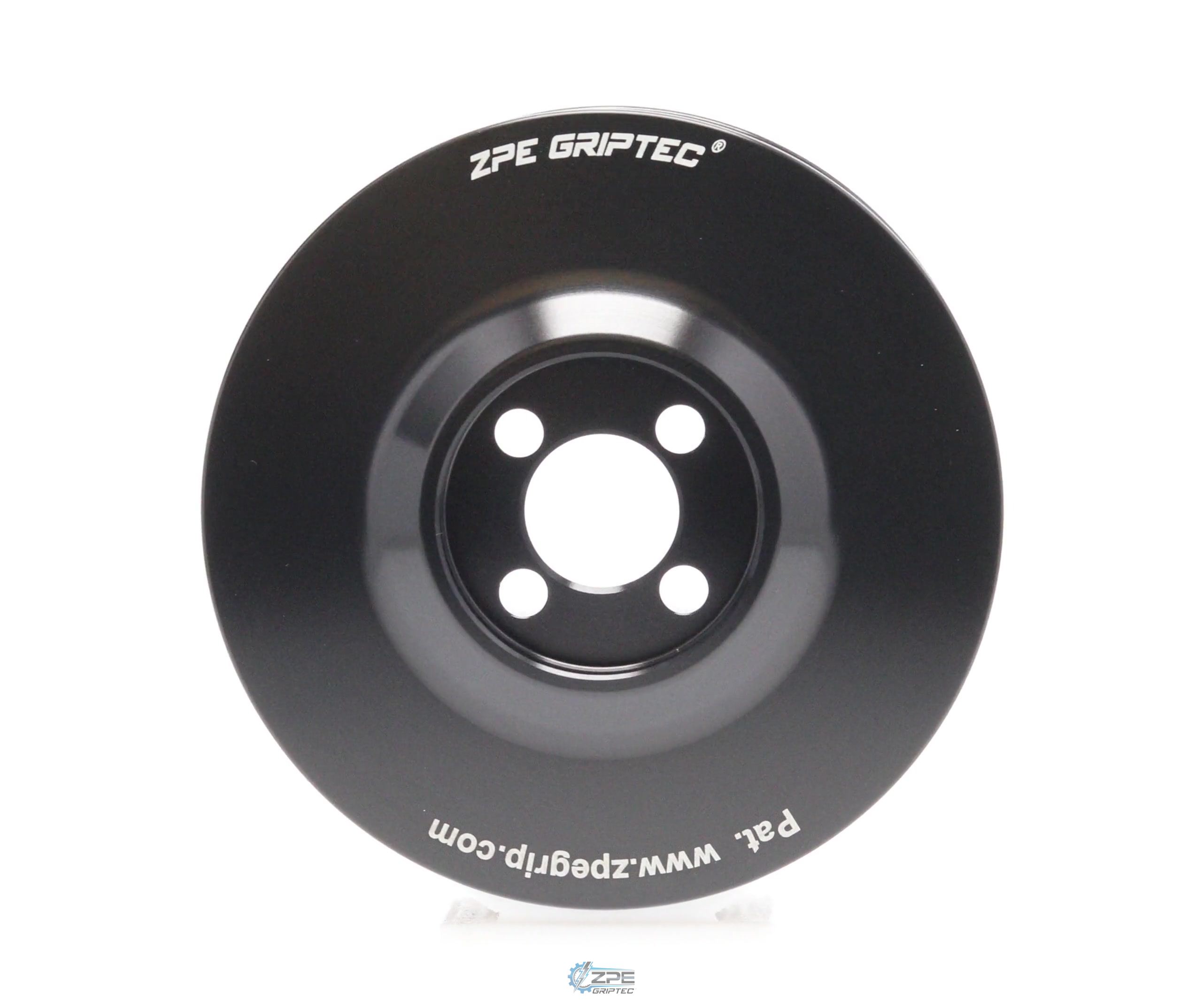 3.875" 8 Rib ZPE GripTec® Whipple Standard L3 Black Pulley