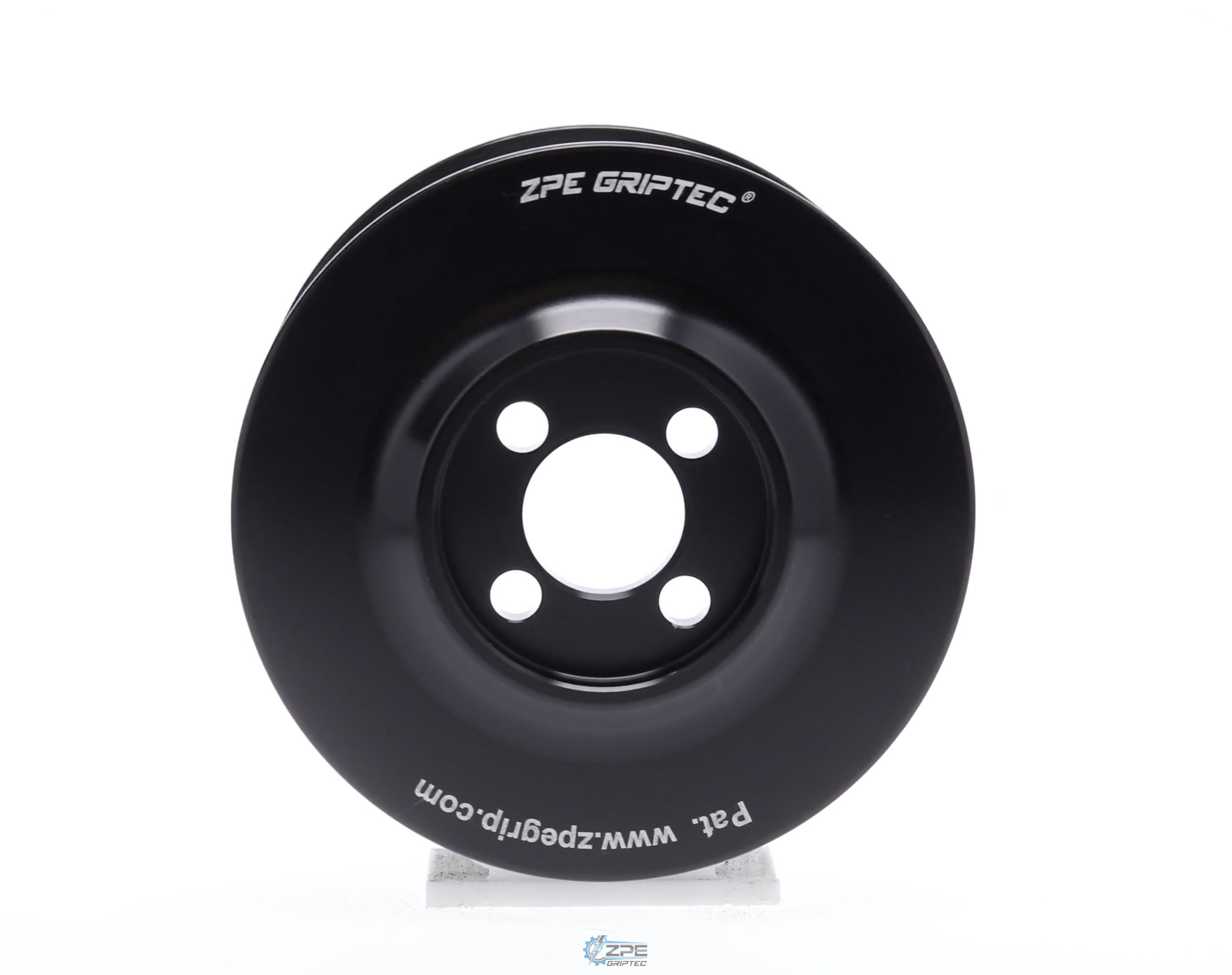 3.375" 12 Rib ZPE GripTec® Whipple Standard L3 Black Pulley