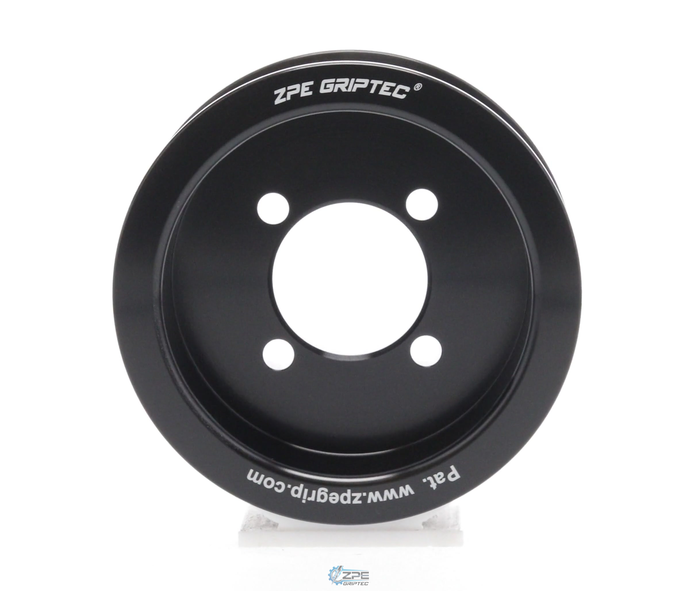 3.375" 6 Rib ZPE GripTec® 2pc Edelbrock TVS L3 Black Pulley Only