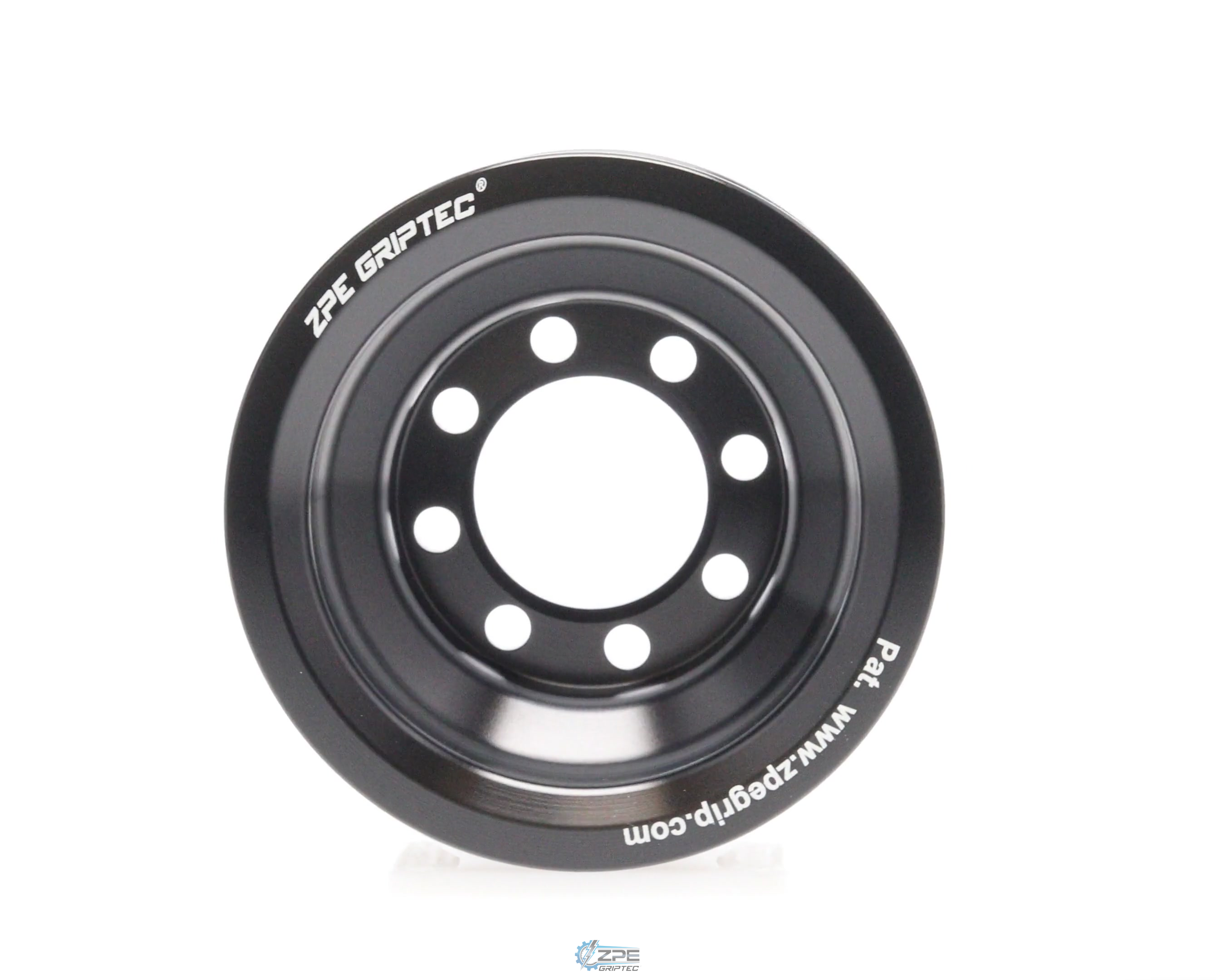 2.85" 10 Rib ZPE GripTec® 2pc HellCat L2V Black Pulley Only