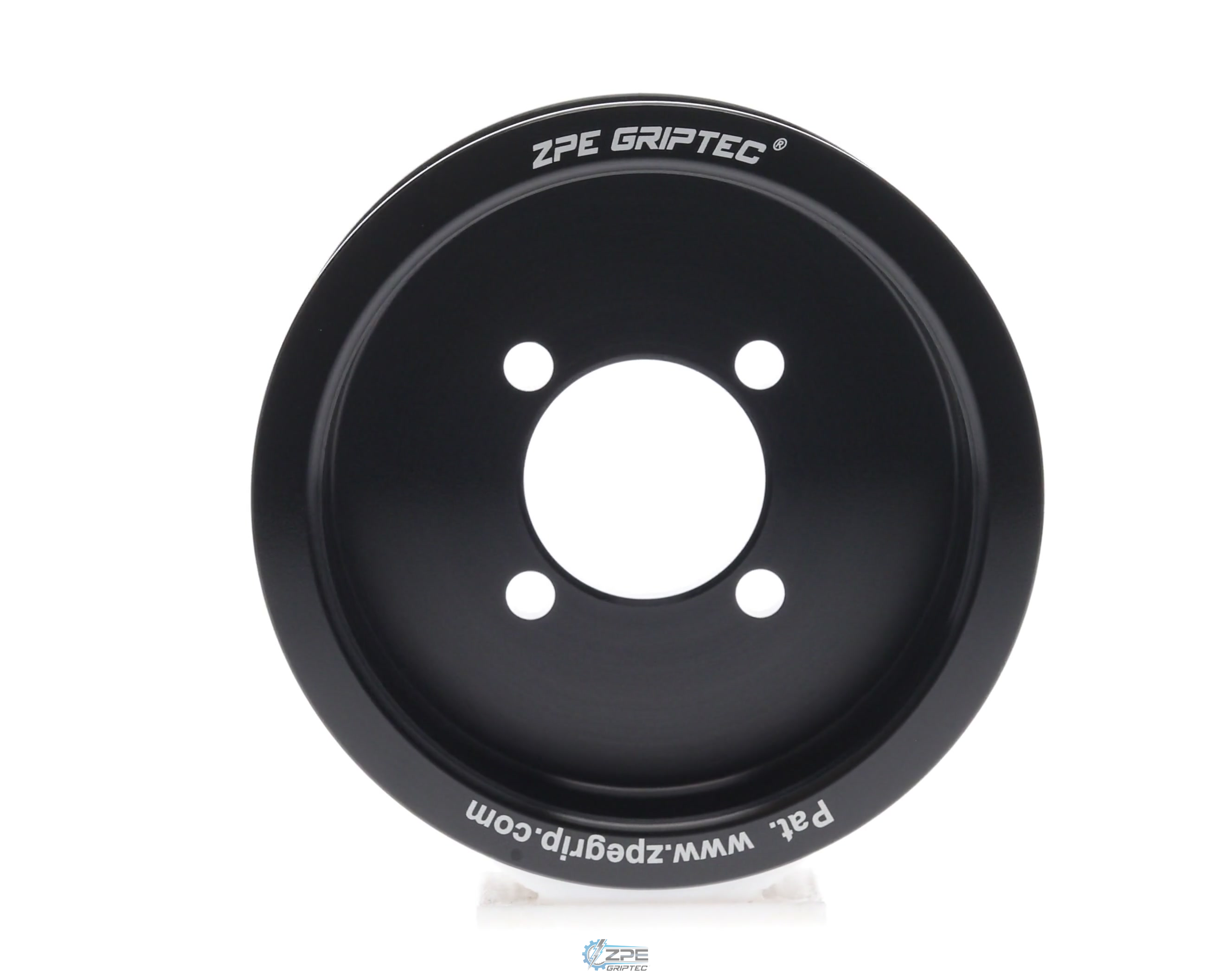3.70" 6 Rib ZPE GripTec® 2pc Edelbrock TVS L3 Black Pulley Only