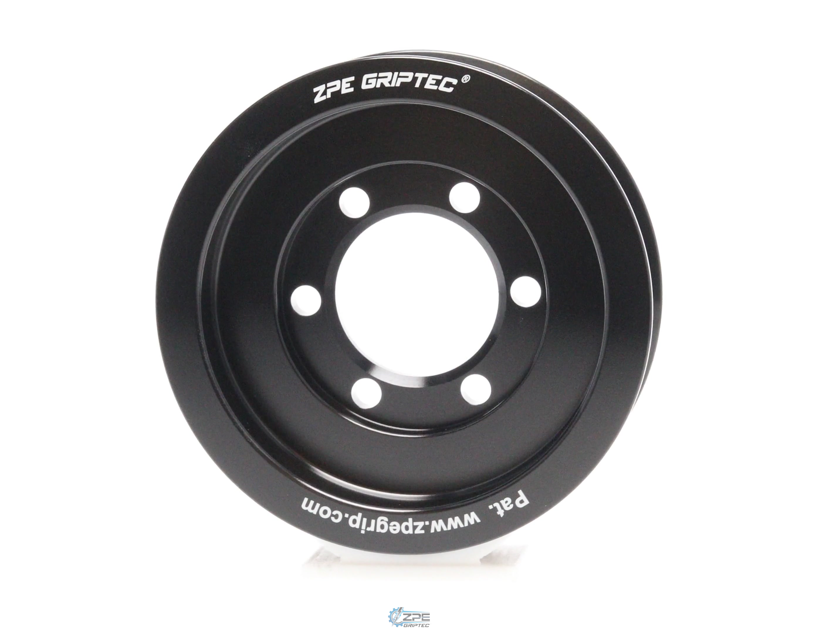 3.75" 6 Rib ZPE GripTec® 2pc Vortech YSi/JT/V3 L3 Black Pulley Only