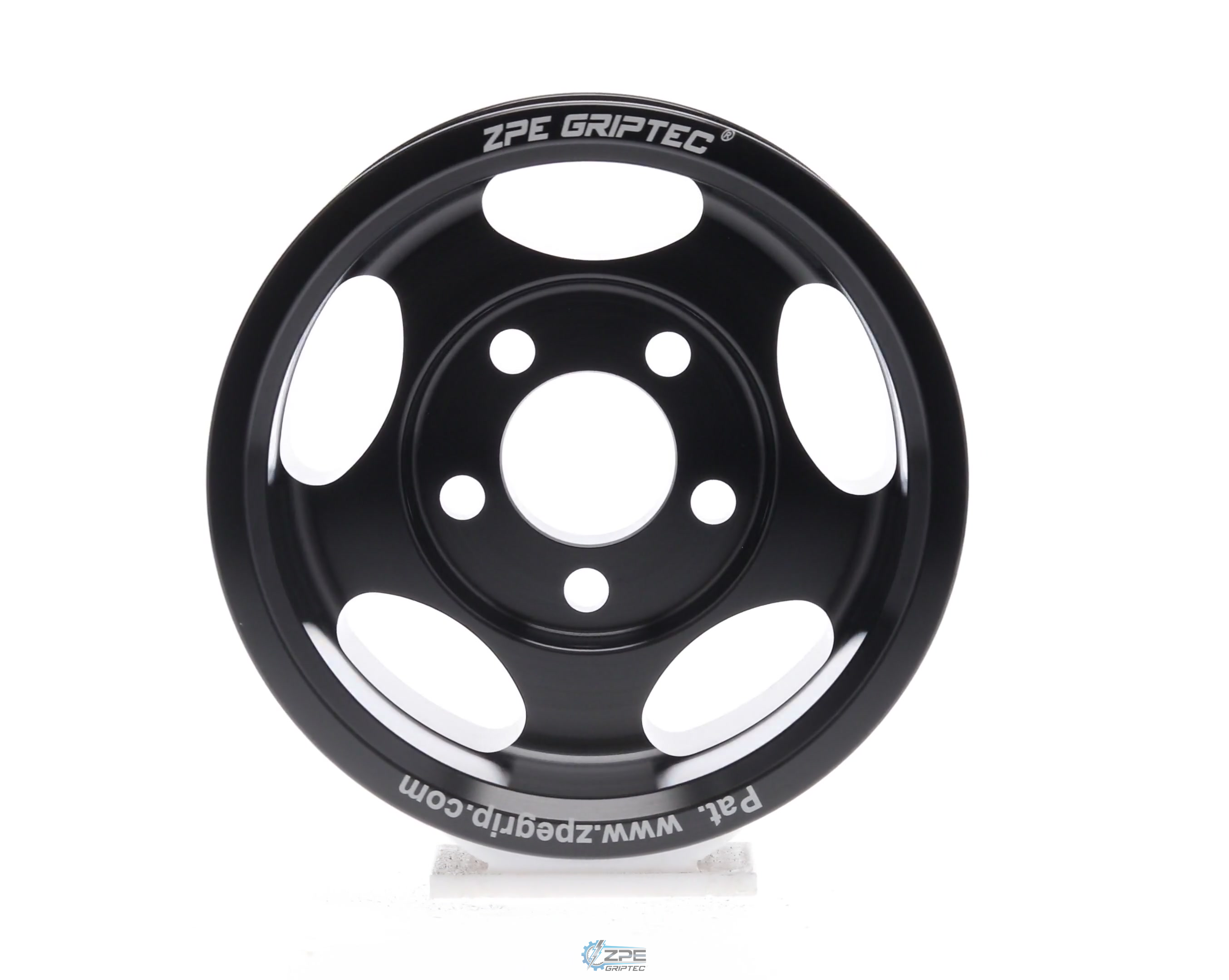 3.85" 10 Rib ZPE GripTec® Whipple 5 Bolt L3V-A Black Pulley Only