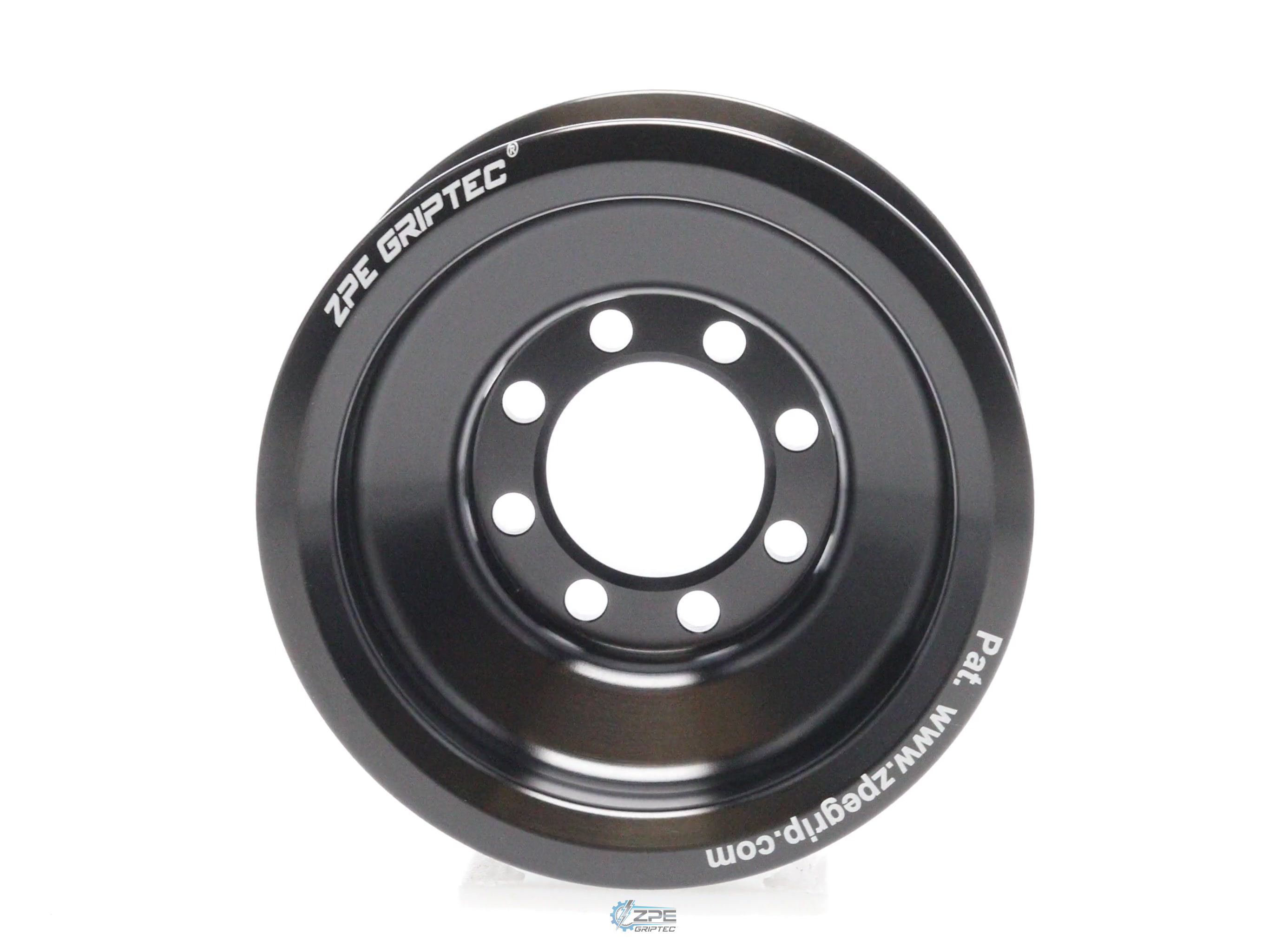 3.35" 10 Rib ZPE GripTec® 2pc HellCat L2V Black Pulley Only